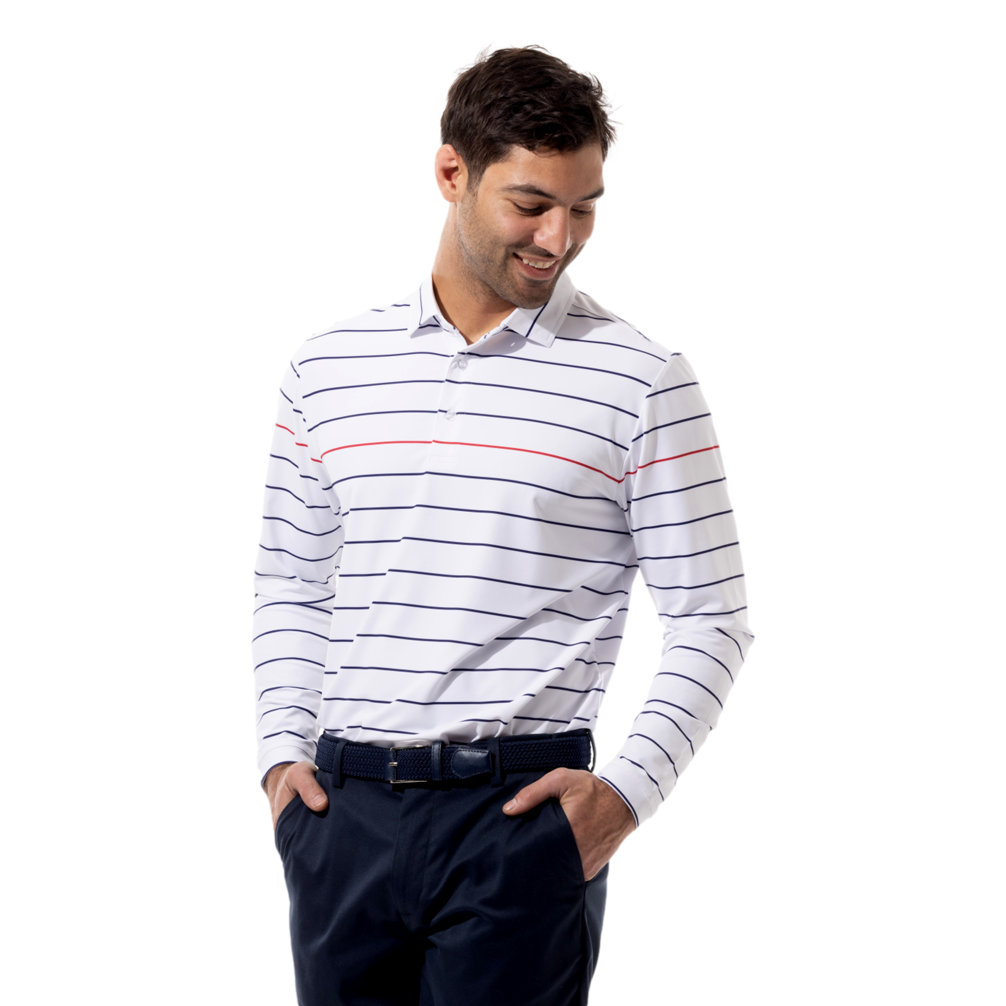 Soltekice Long Sleeve Men's Golf Polo Shirt