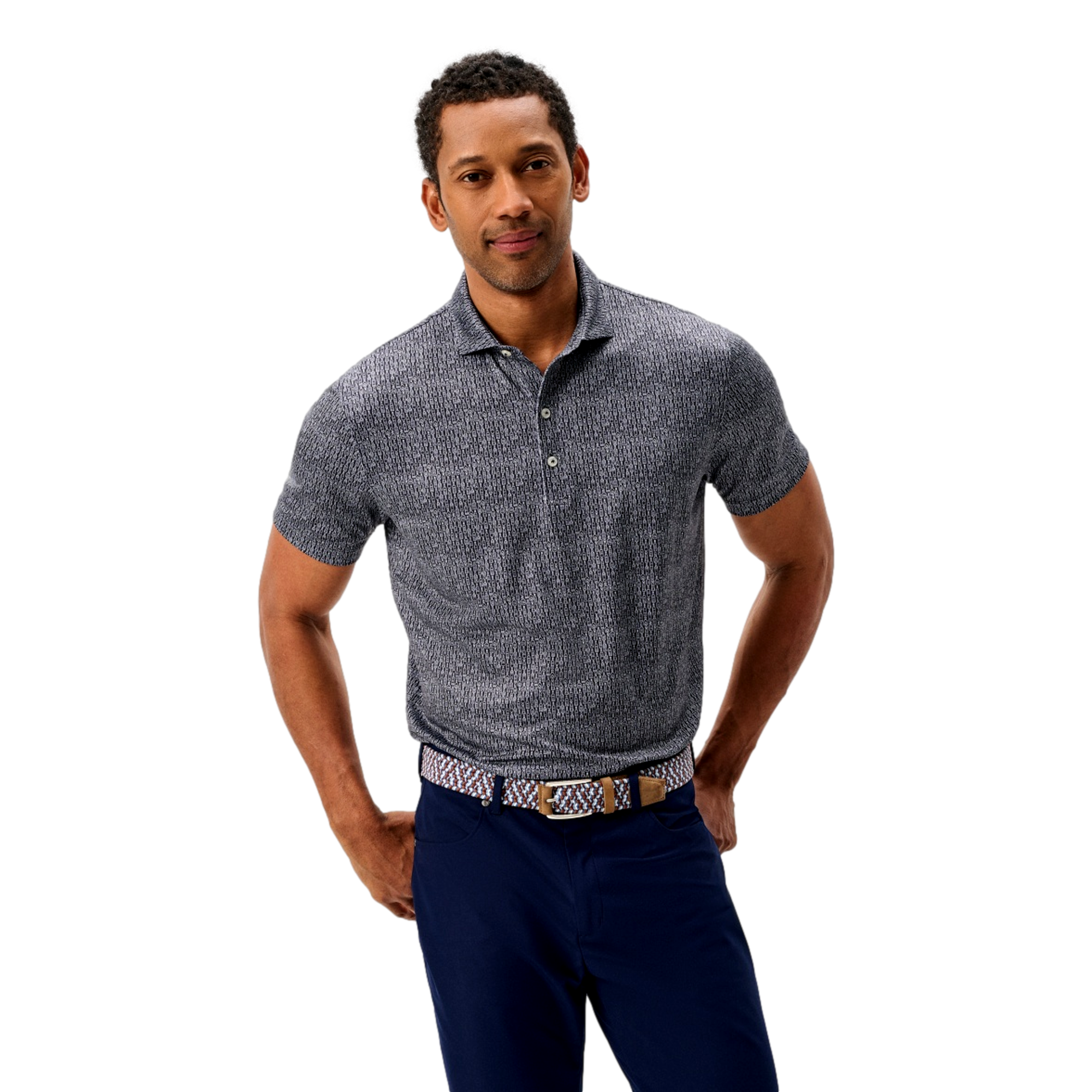 Bars Open Men's Golf Polo Shirt