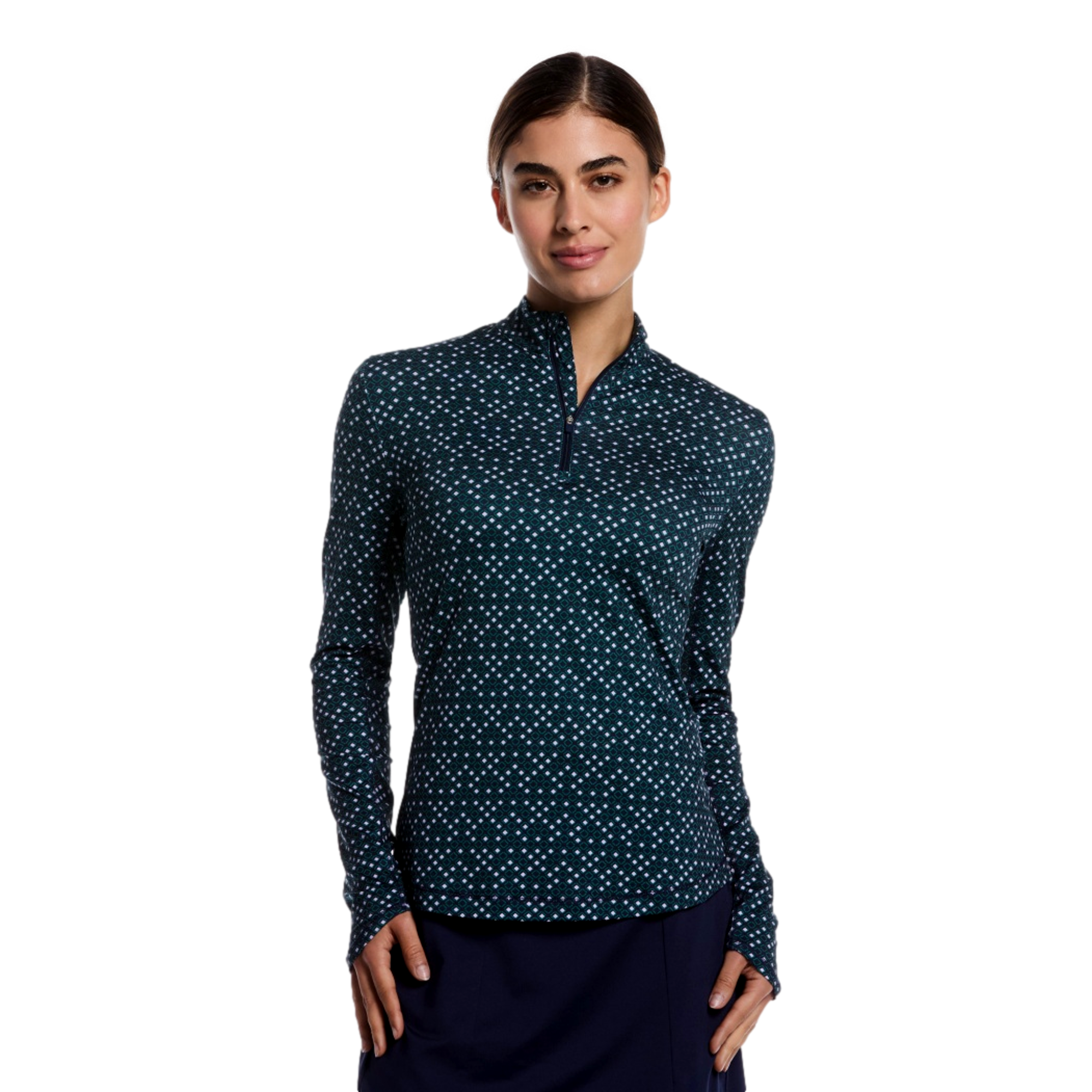 Framing Geo Sun Protection Women's Golf Quarter Zip
