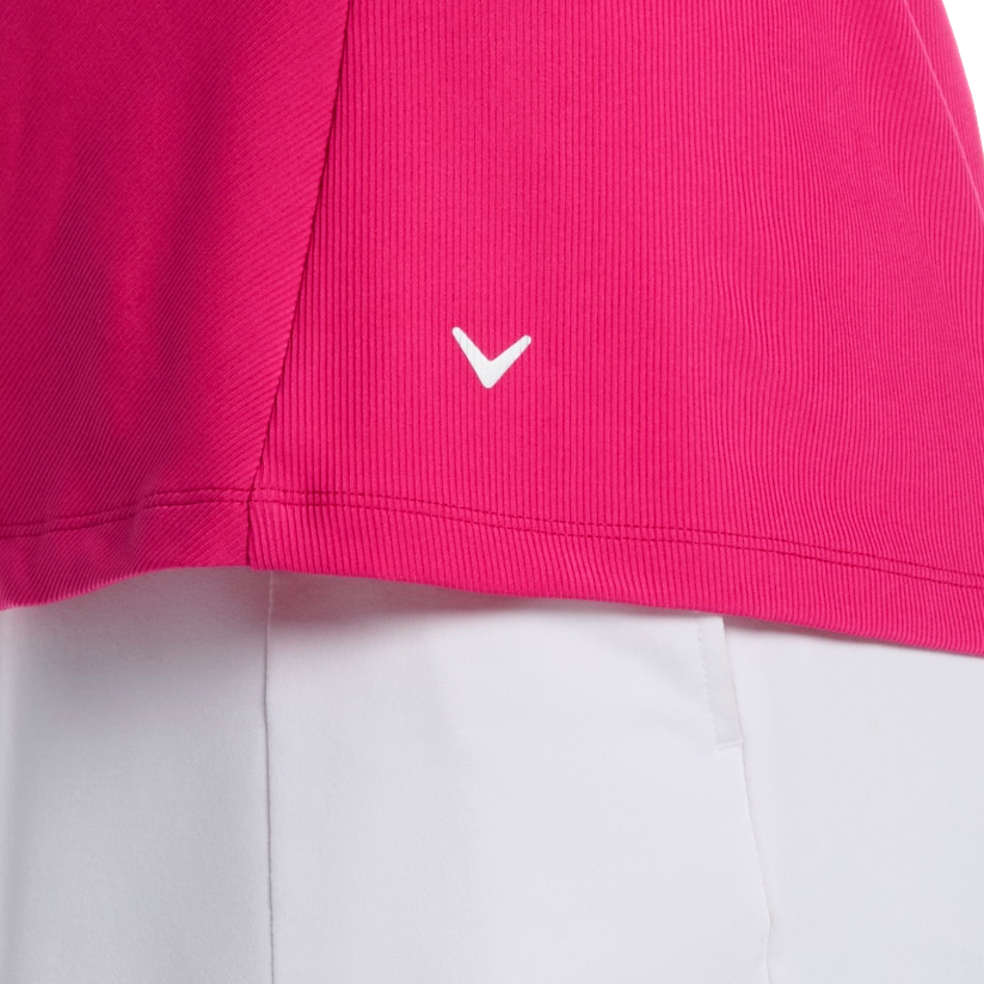 Rib Mockneck Women's Sleeveless Golf Polo Shirt