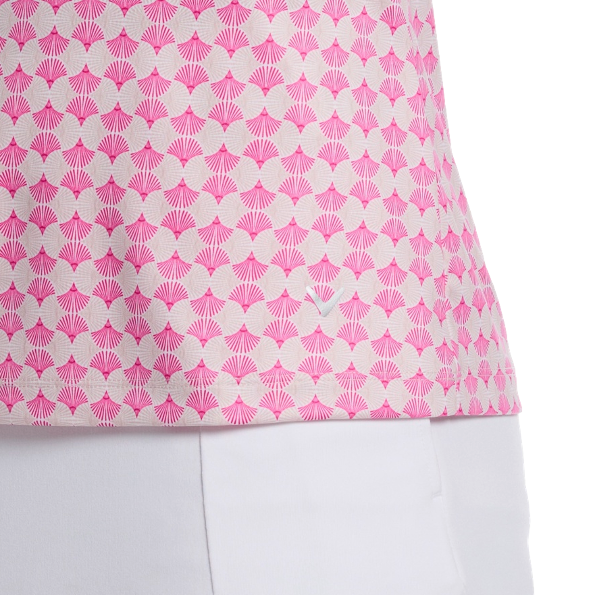 Deco Geo Print Women's Sleeveless Golf Polo Shirt