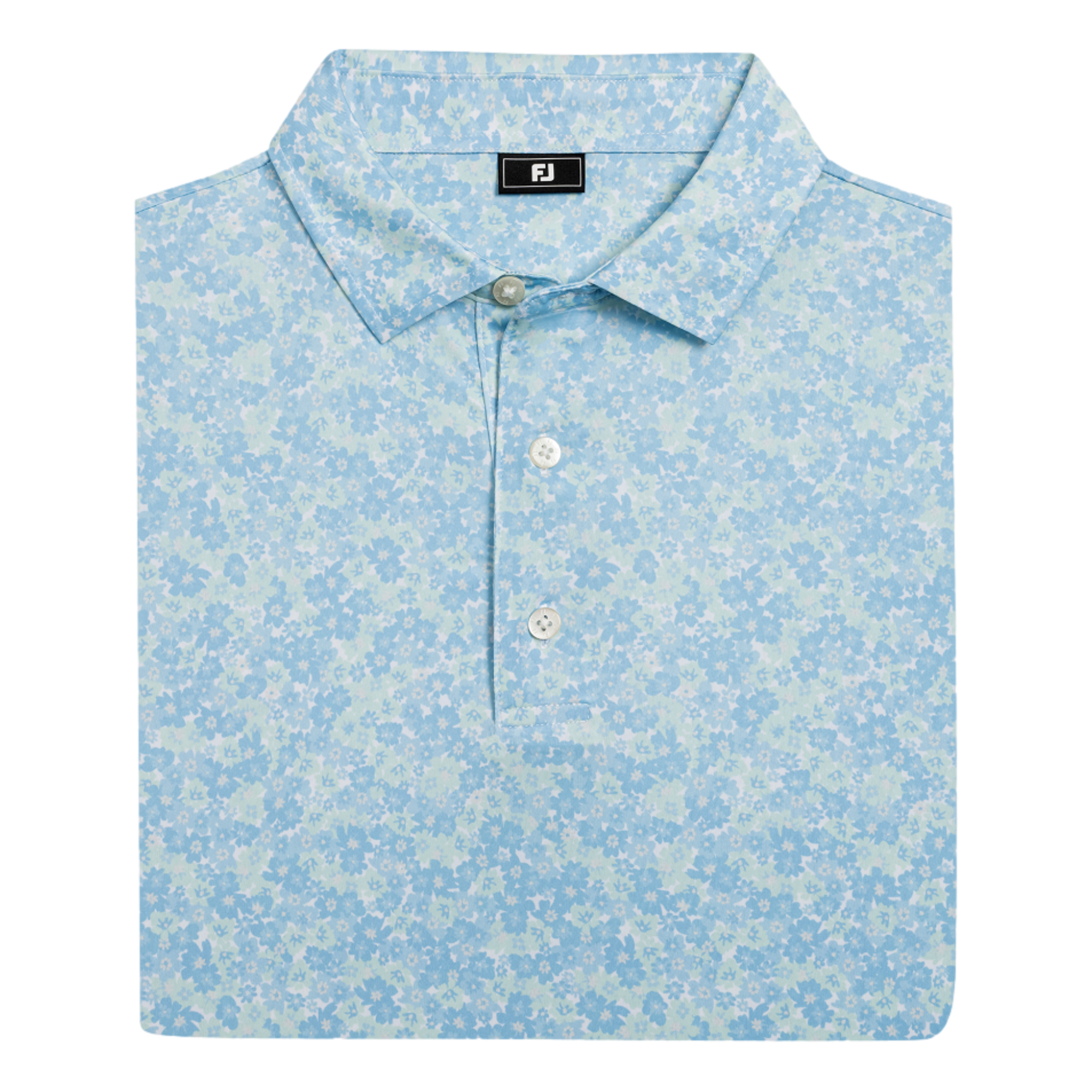 Multi Floral Lisle Men's Golf Polo Shirt