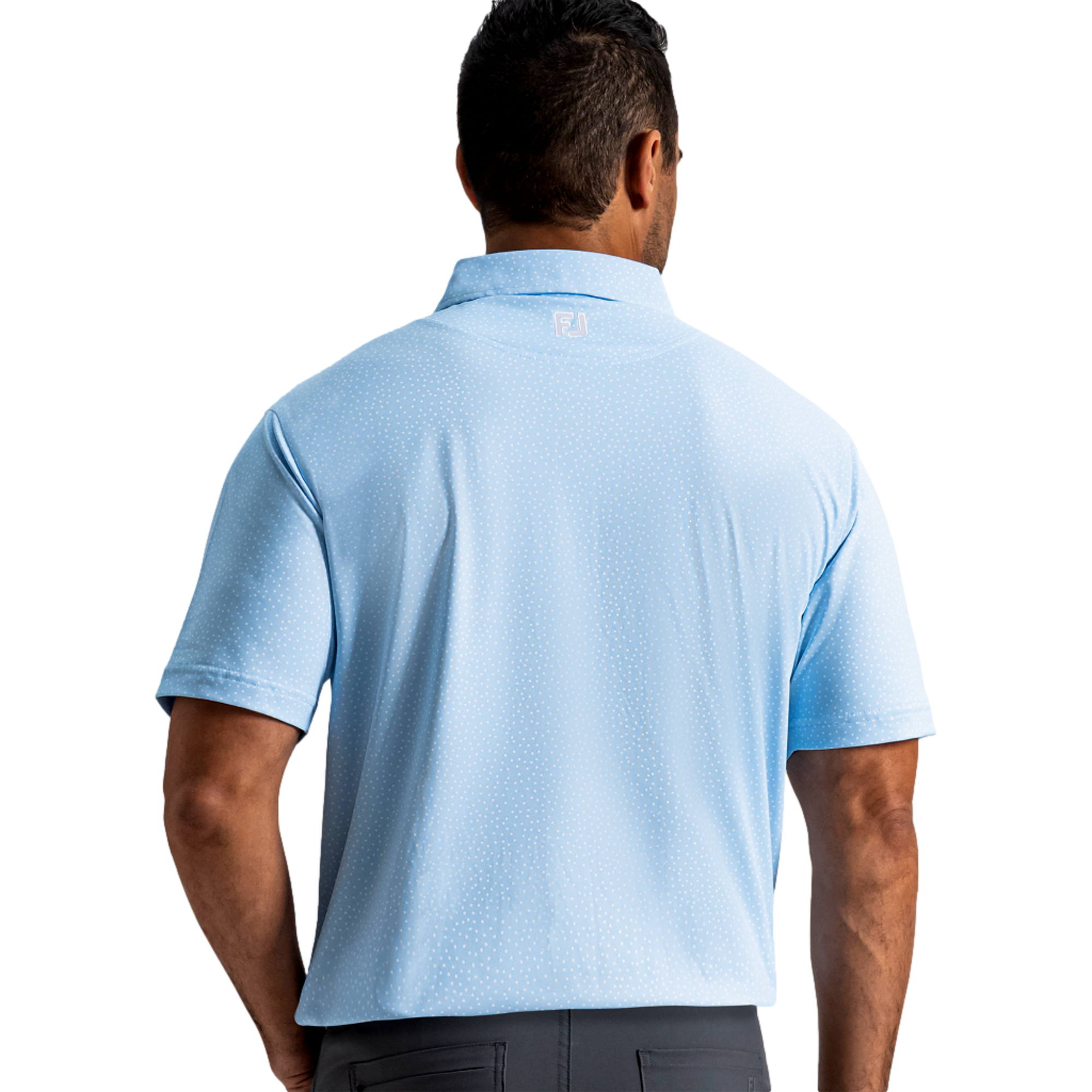 Scatter Dot Pique Men's Golf Polo Shirt