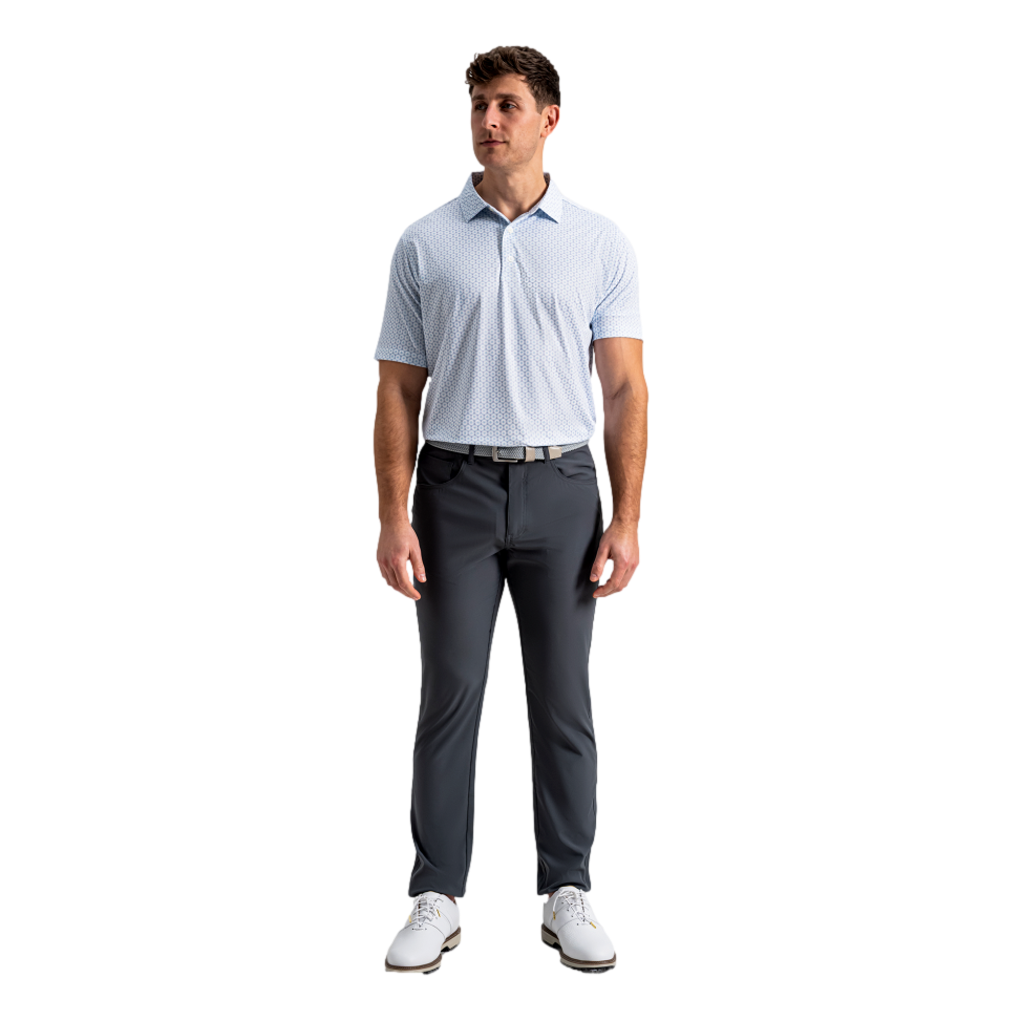 Vegas Marker Lisle Men's Golf Polo Shirt