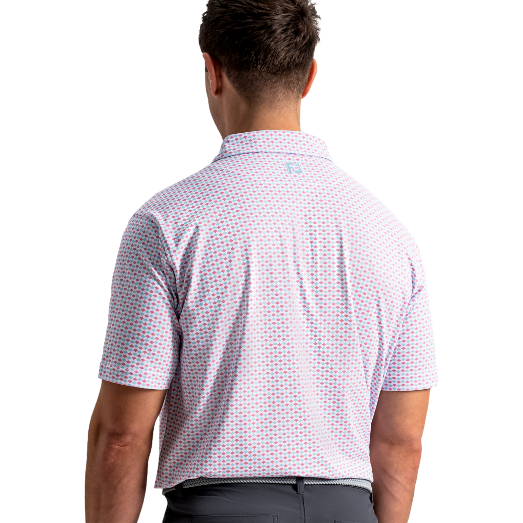 Ginko Geo Pique Men's Golf Polo Shirt