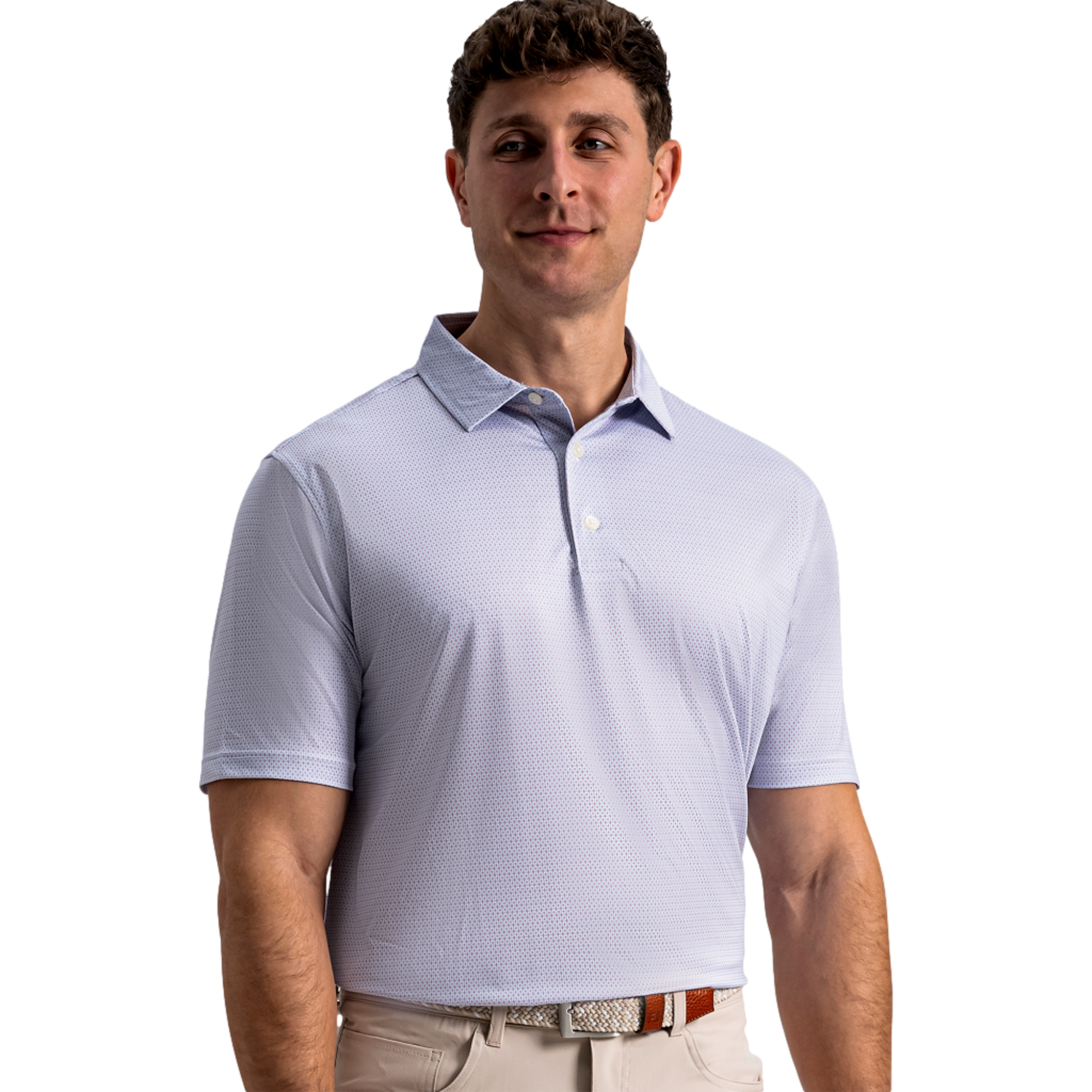 Diamond Geo Lisle Men's Golf Polo Shirt