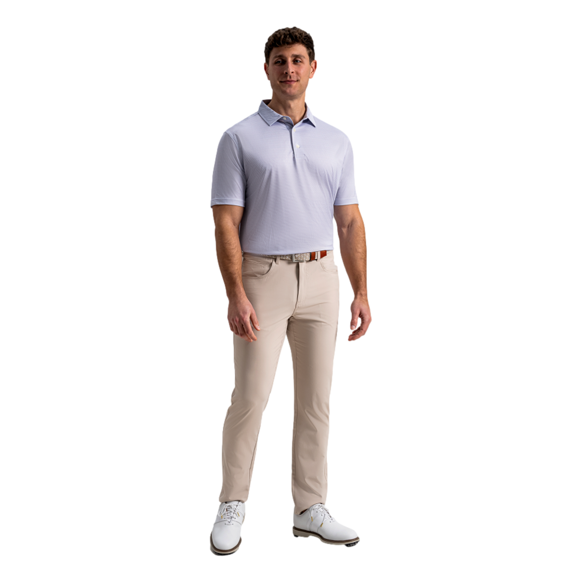 Diamond Geo Lisle Men's Golf Polo Shirt
