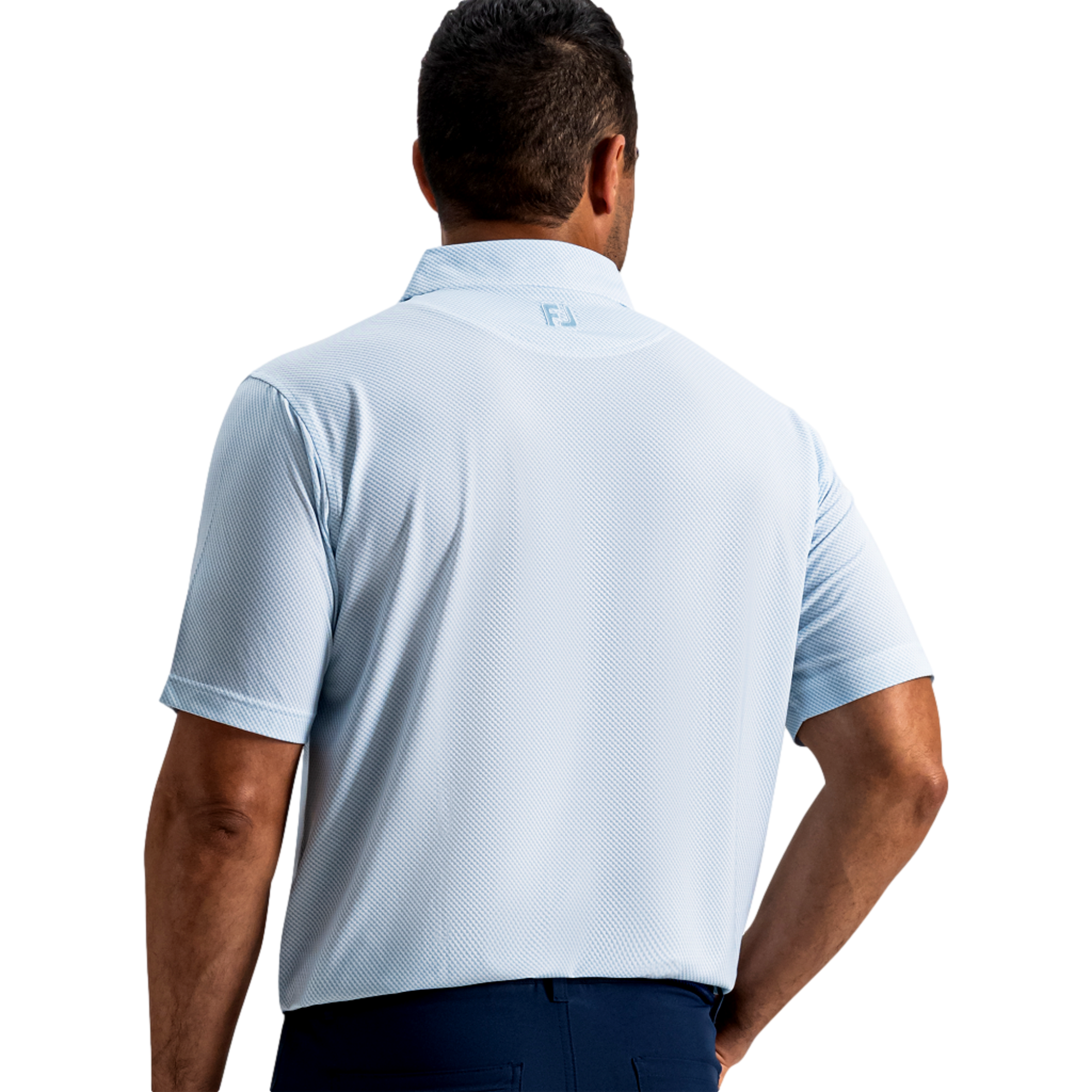Pixel Geo Lisle Men's Golf Polo Shirt