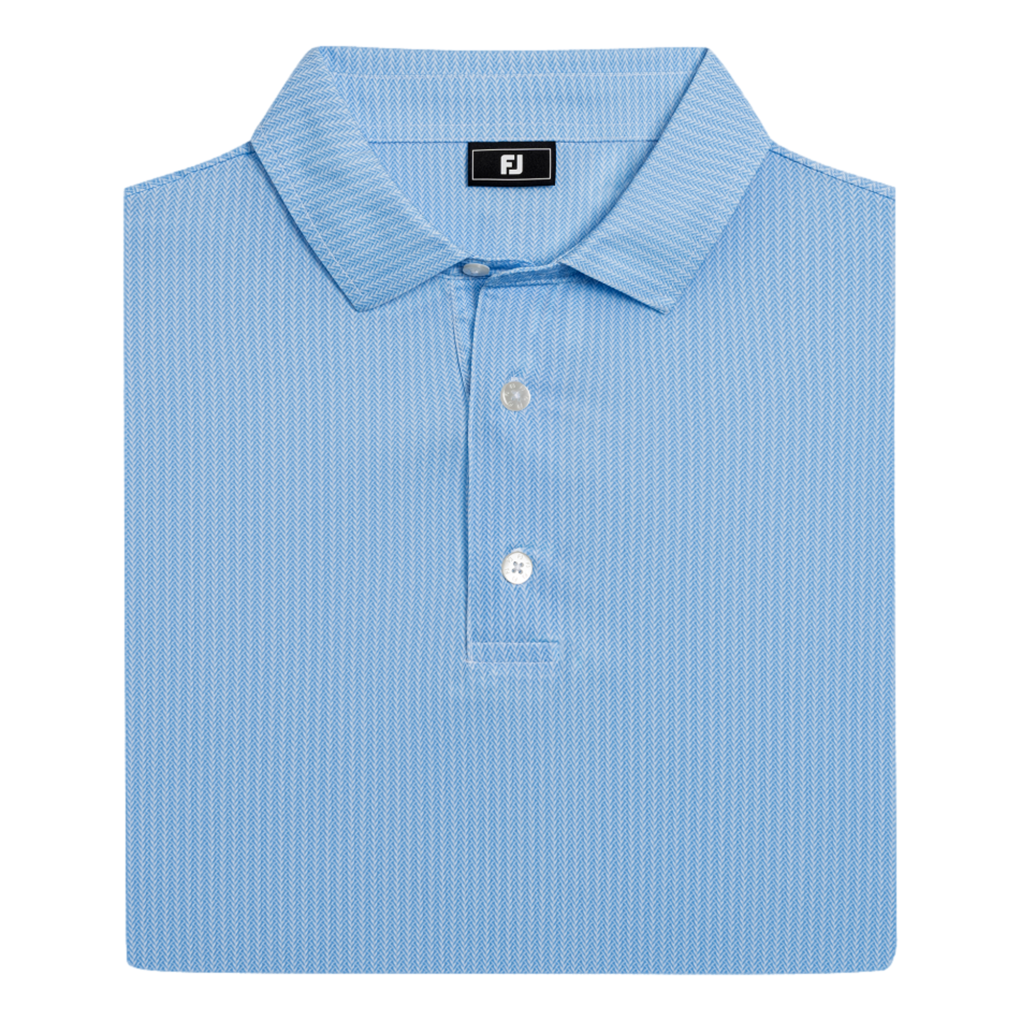 Basic Tee Time Print Lisle Men's Golf Polo Shirt