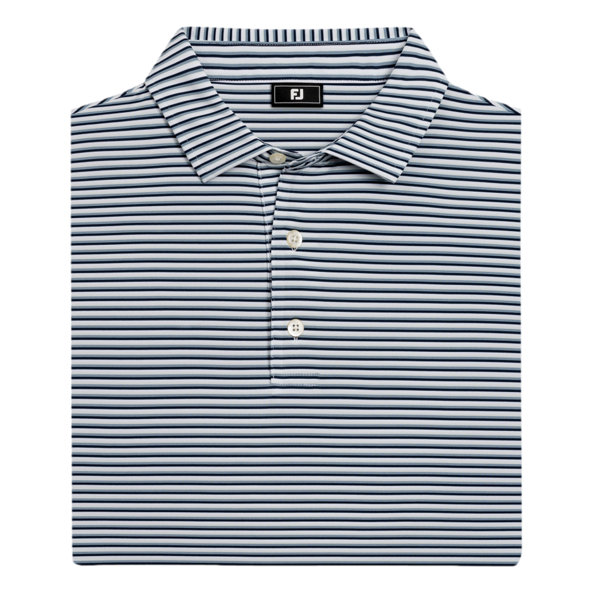 Gradient Stripe Lisle Men's Golf Polo Shirt