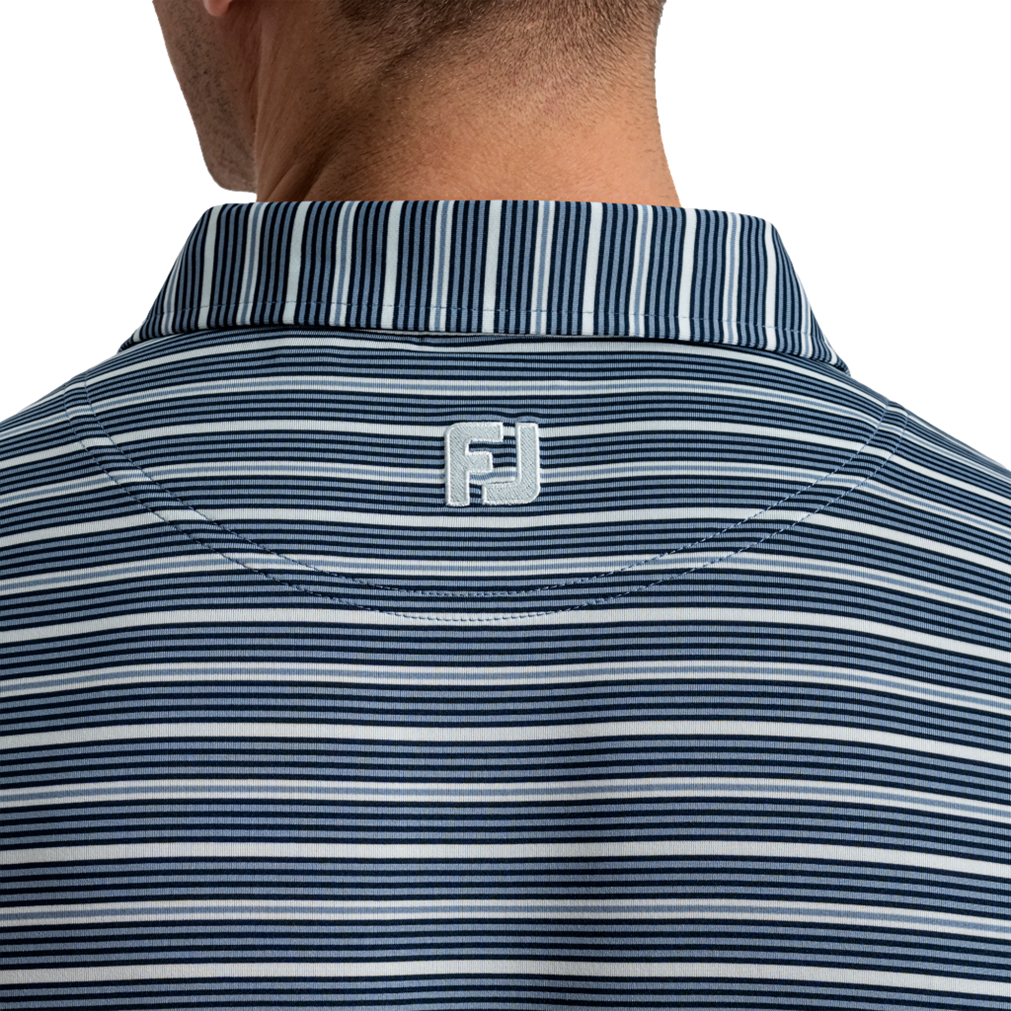 Practice Stripe Lisle Men's Golf Polo Shirt