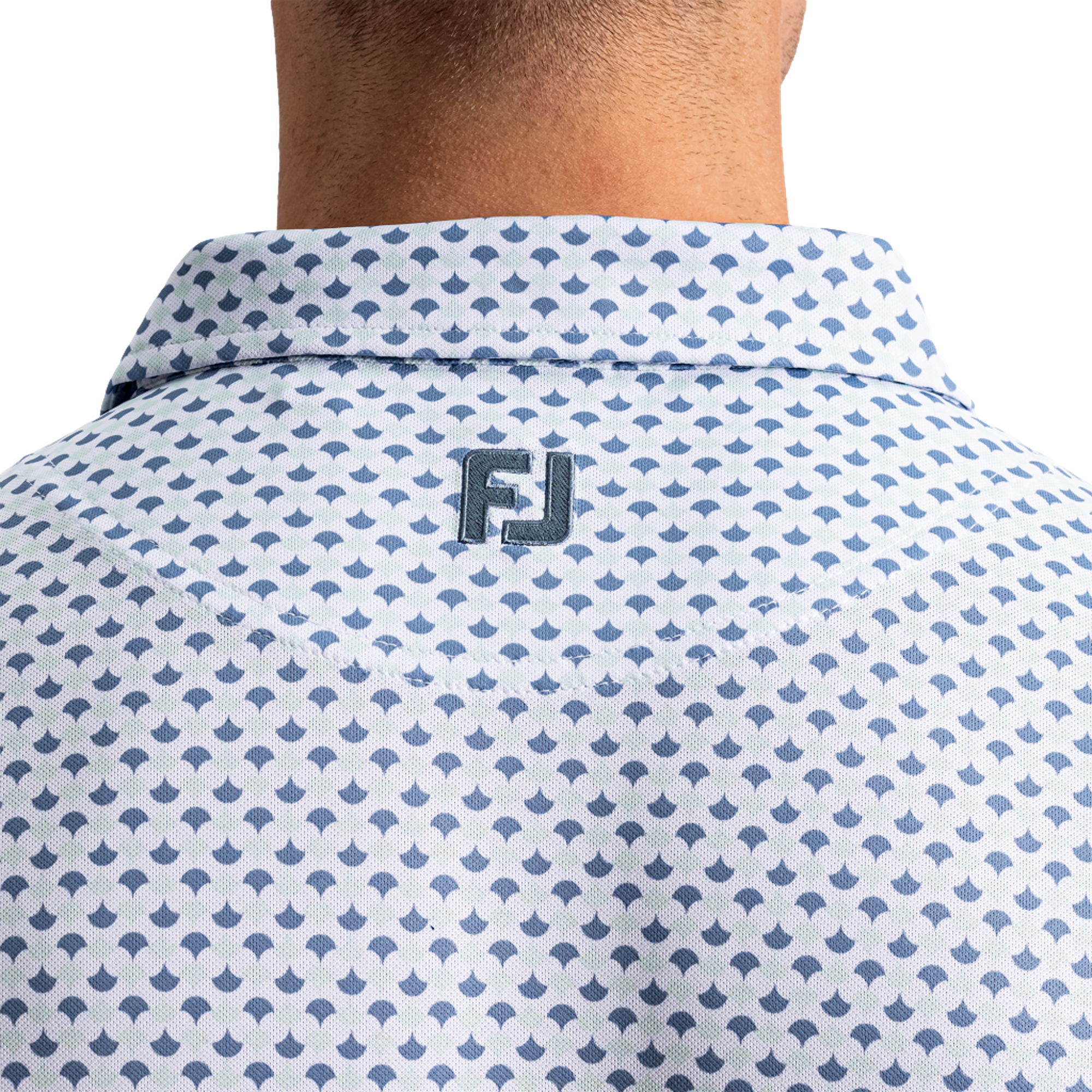 Ginko Geo Pique Men's Golf Polo Shirt