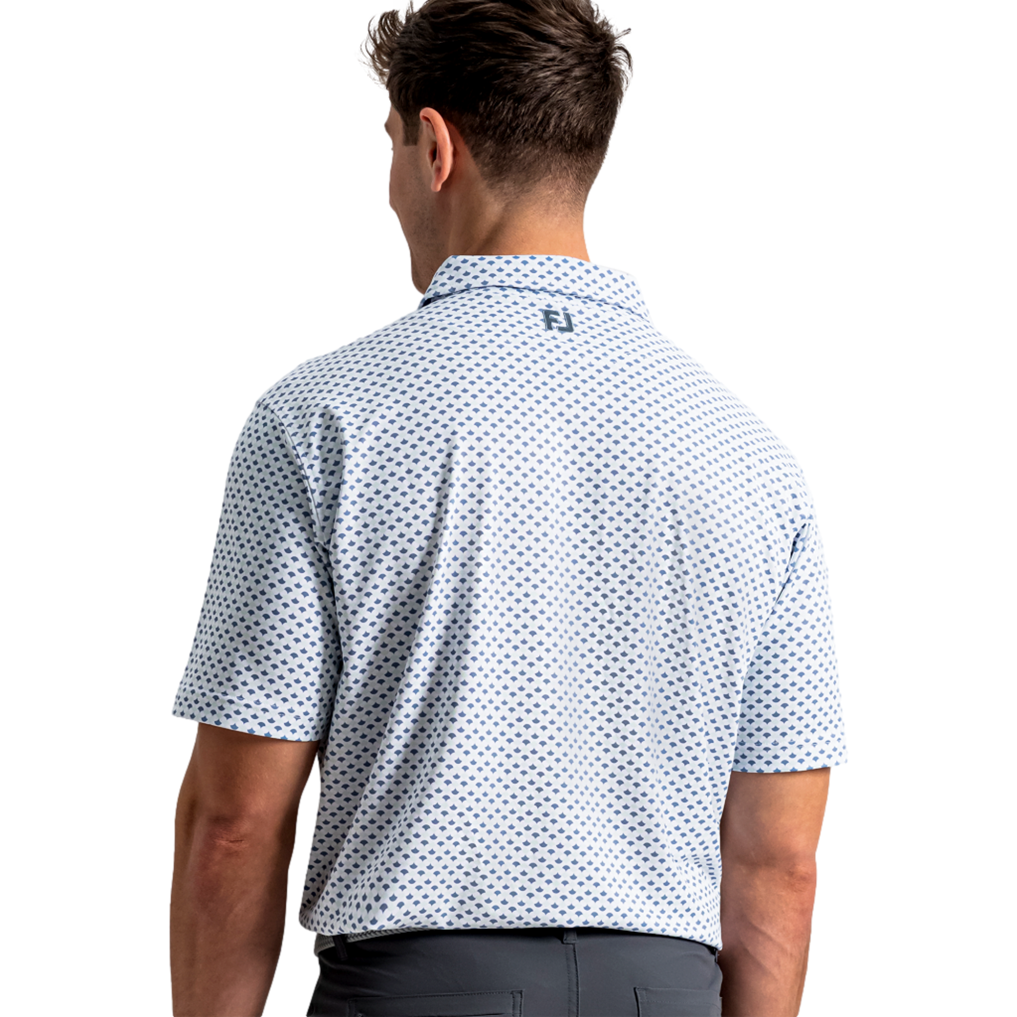 Ginko Geo Pique Men's Golf Polo Shirt