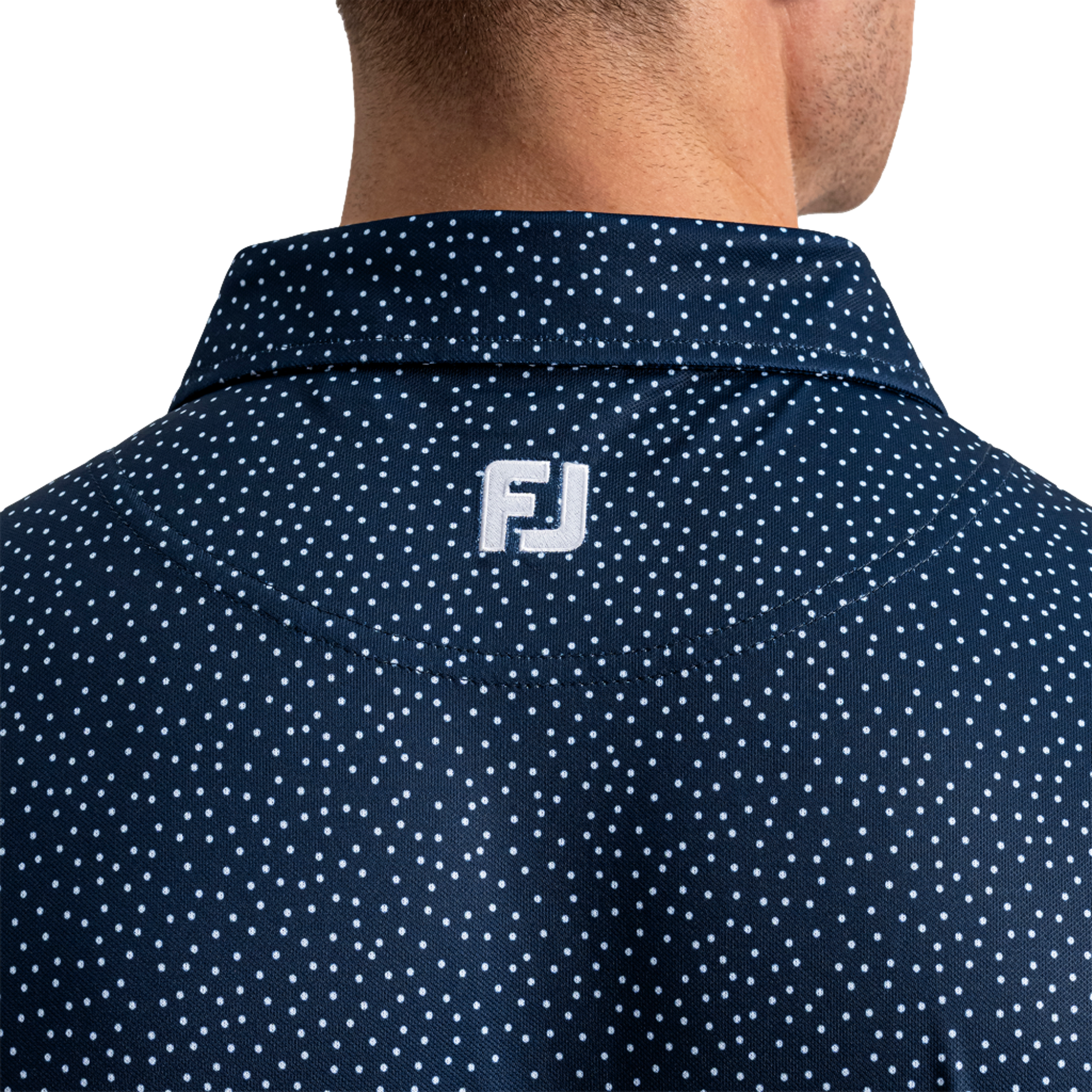 Scatter Dot Pique Men's Golf Polo Shirt