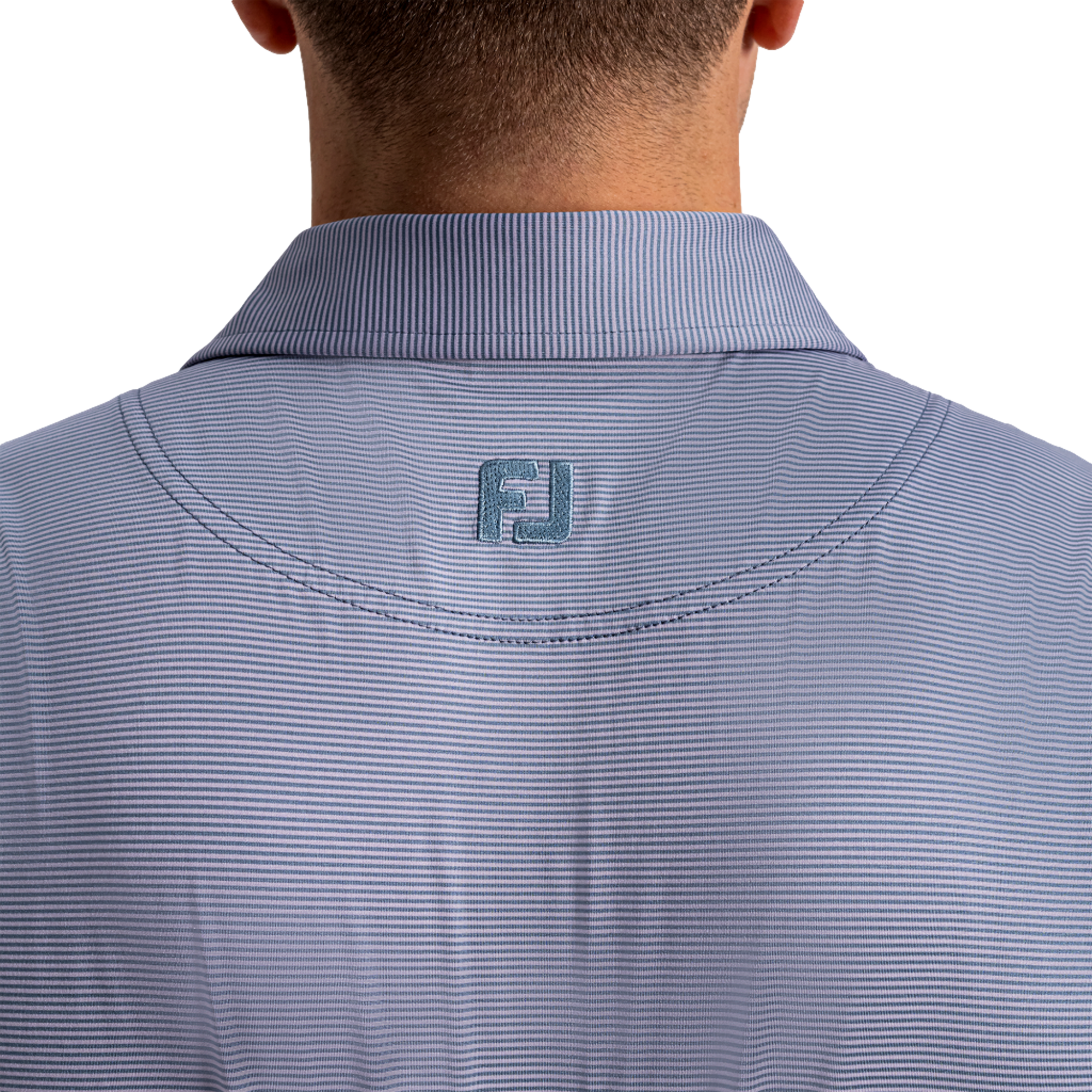 MicroFeeder Stripe Lisle Men's Golf Polo Shirt