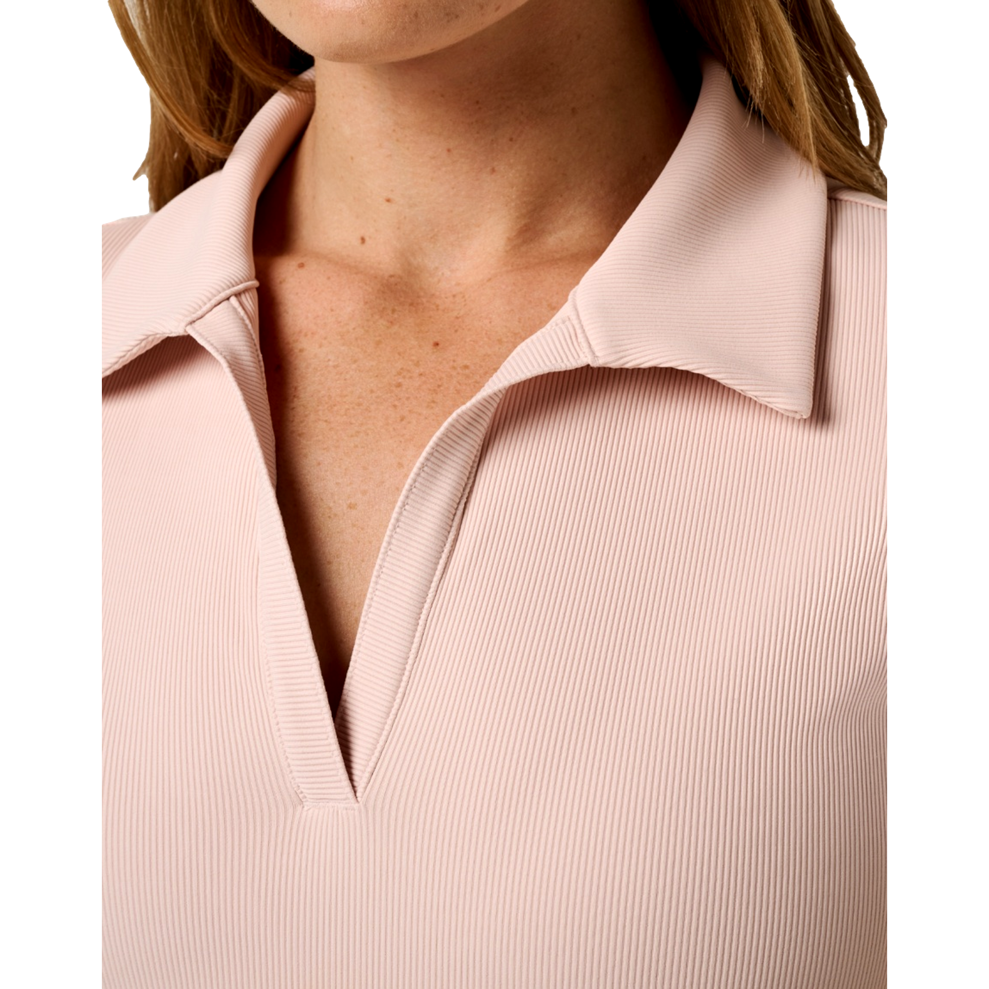 Moveknit V Neck Women's Short Sleeve Golf Polo Shirt