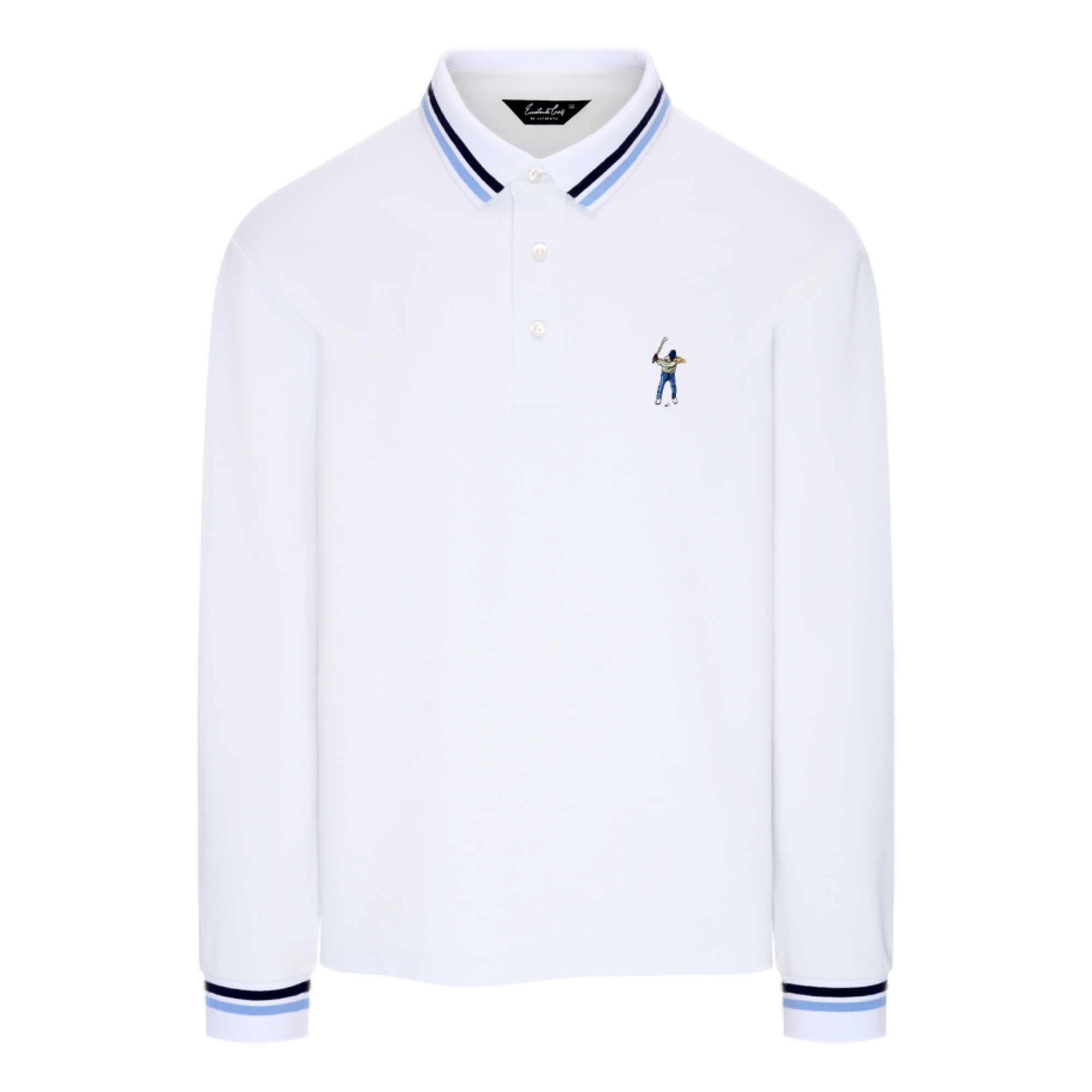 Premium Mid-Weight Long Sleeve Men's Golf Polo Shirt