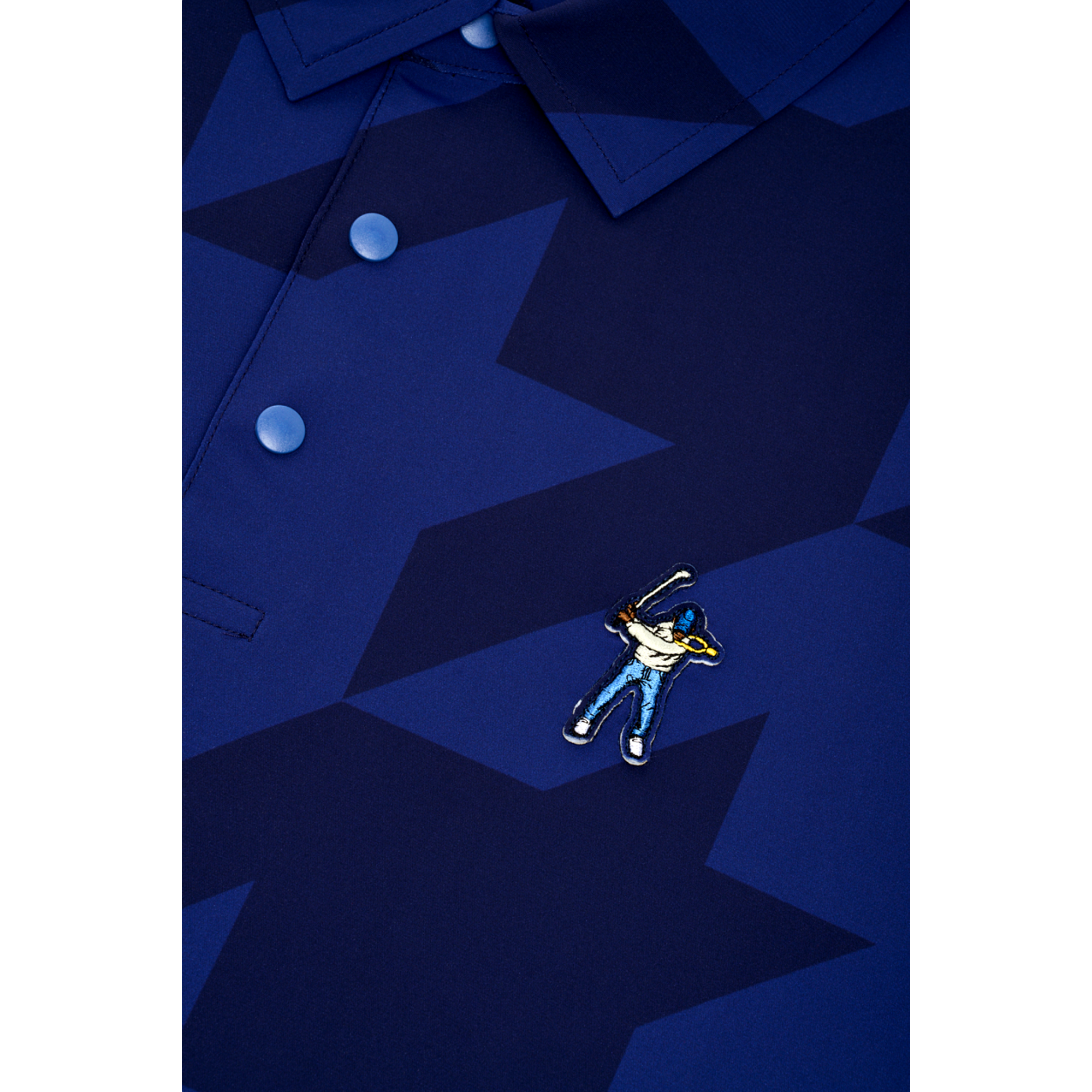 Snap Placket Men's Golf Polo Shirt