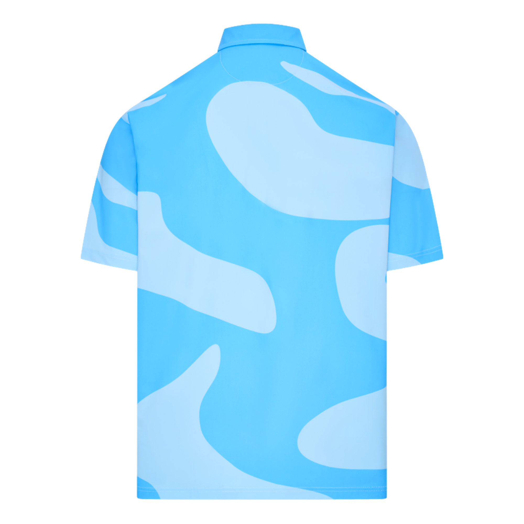 Snap Placket Camo Print Men's Golf Polo Shirt