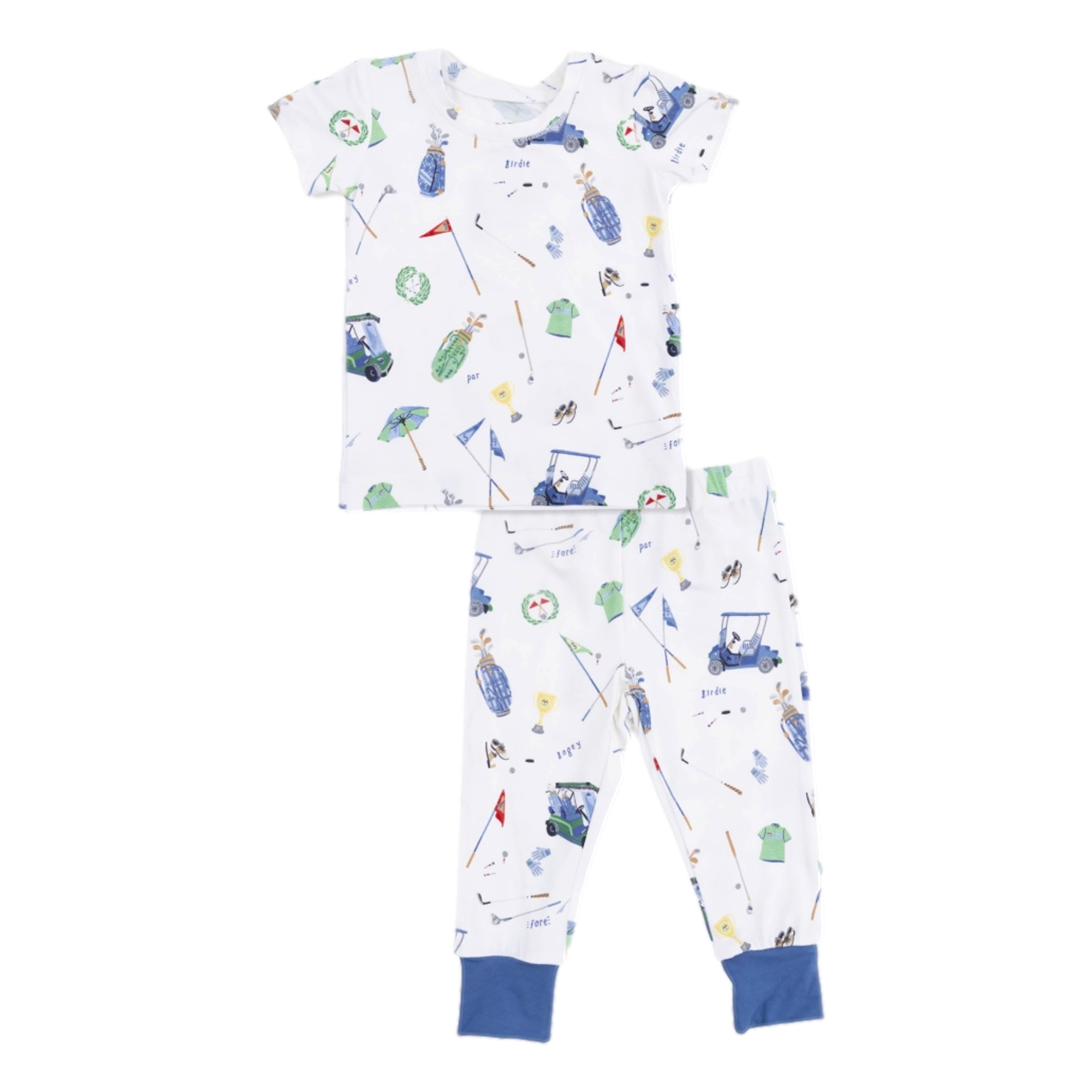 Golf Things Boy's Short Sleeve Loungewear Set