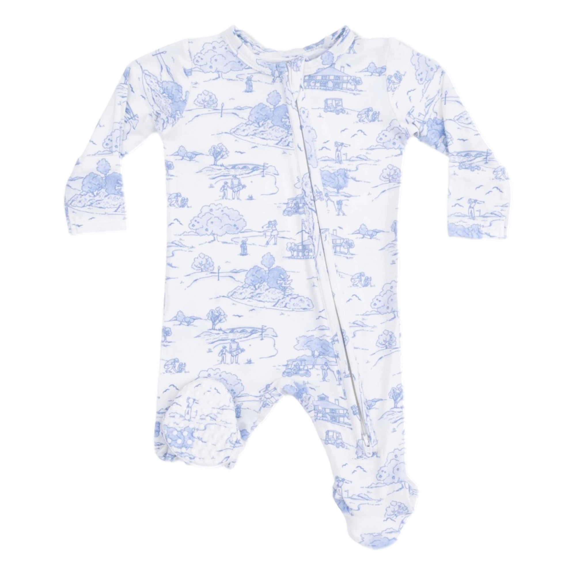 Golf Toile Boy's 2 Way Zipper Footie