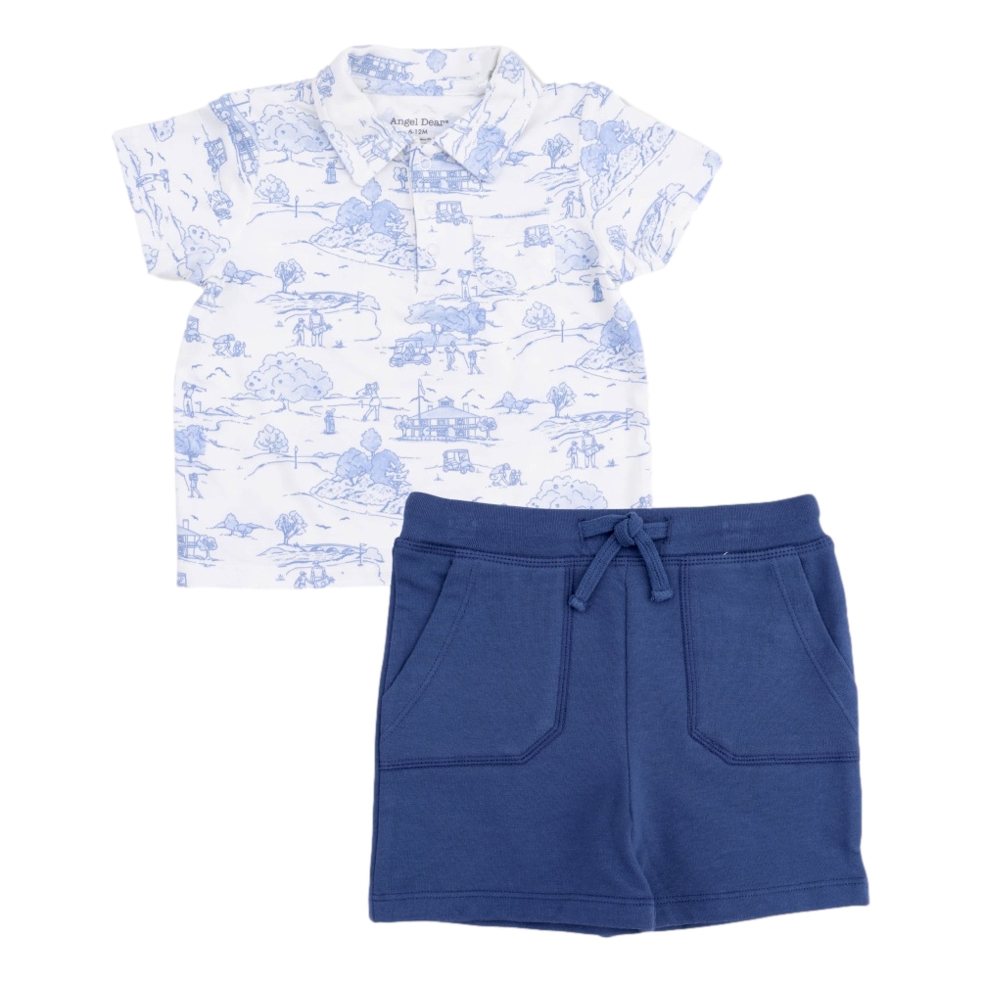 Golf Toile Boy's Polo & Everyday Short