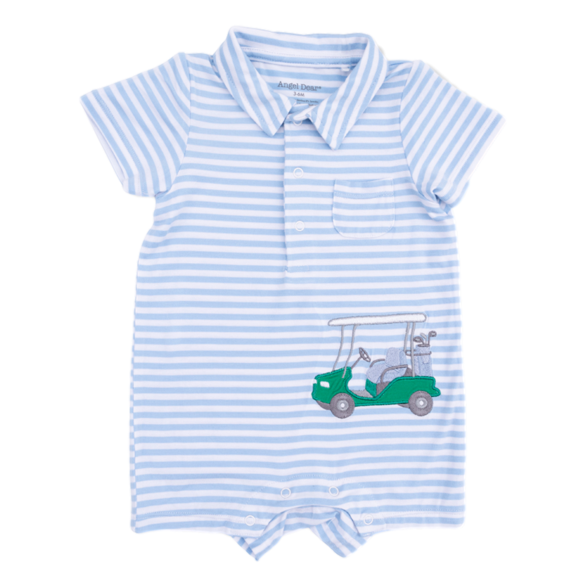 Striped Golf Boy's Polo Shortie