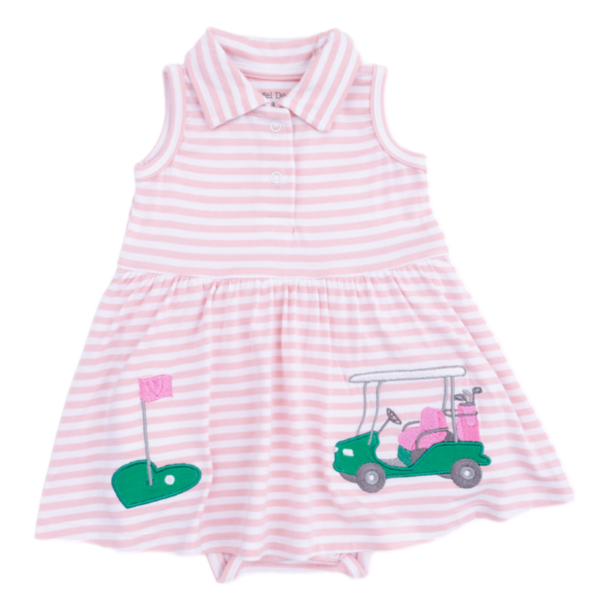 Striped Golf Girl's Polo Tennis Dress