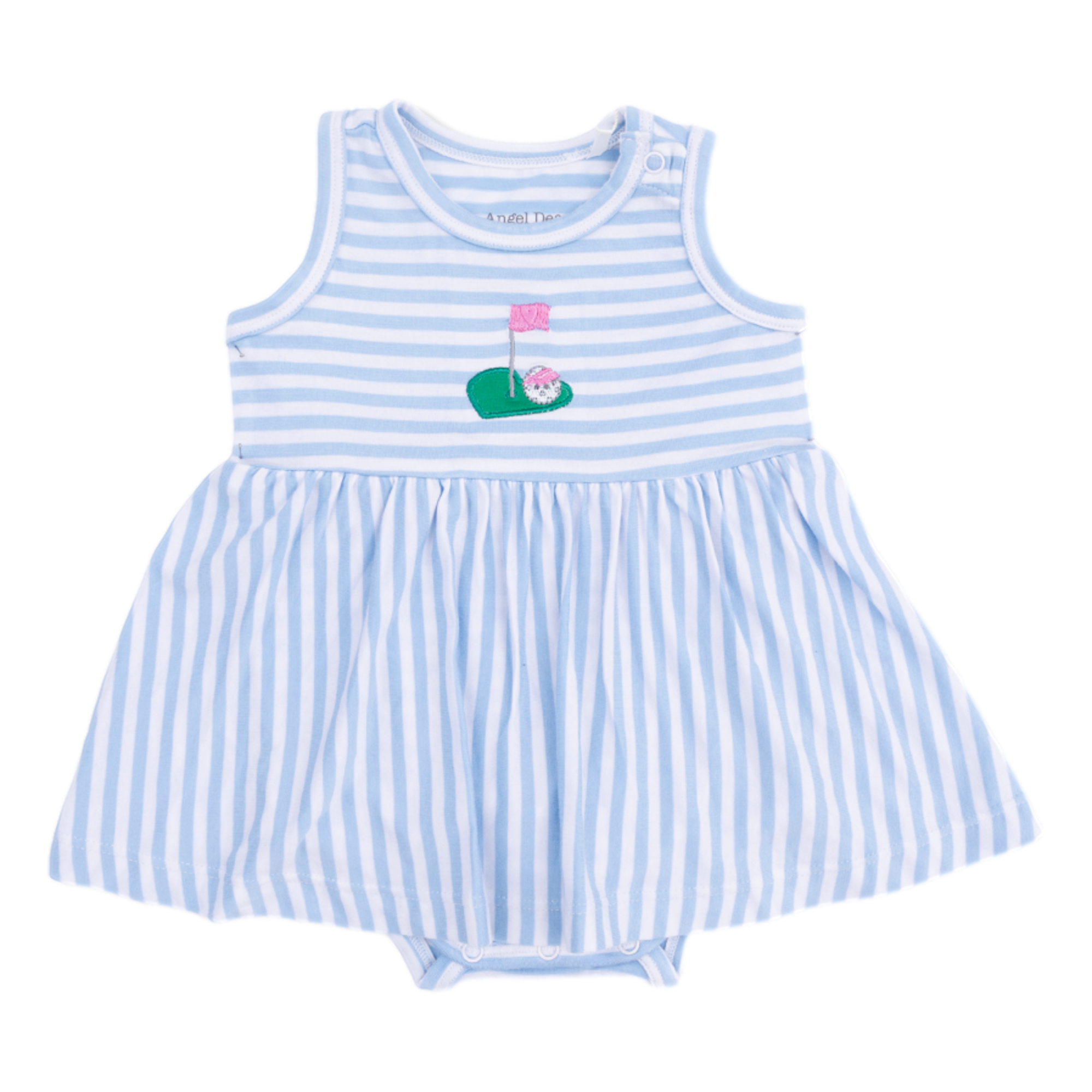 Striped Golf Girl's Tank Bodysuit Dress