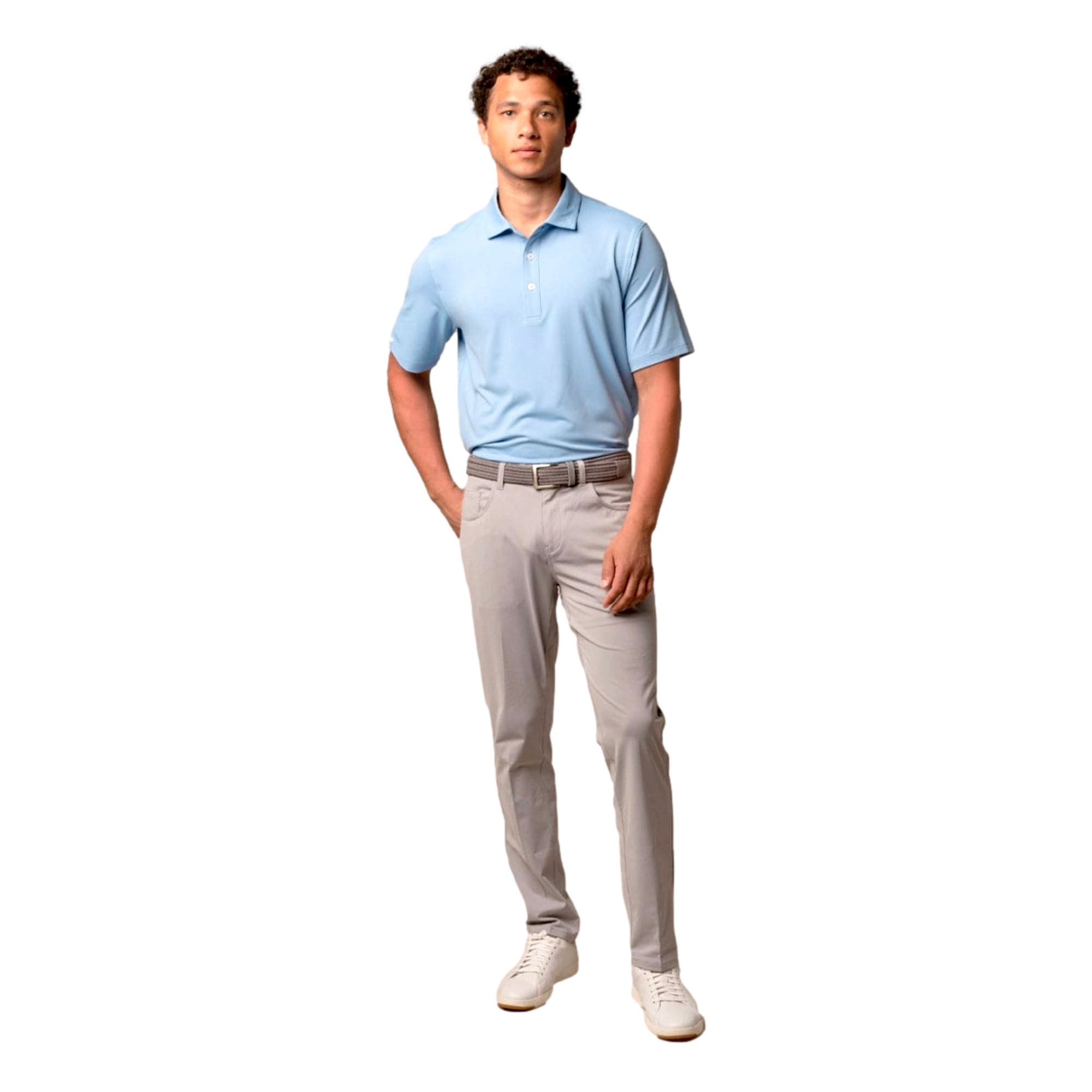 Encinitas Men's Short Sleeve Golf Polo Shirt