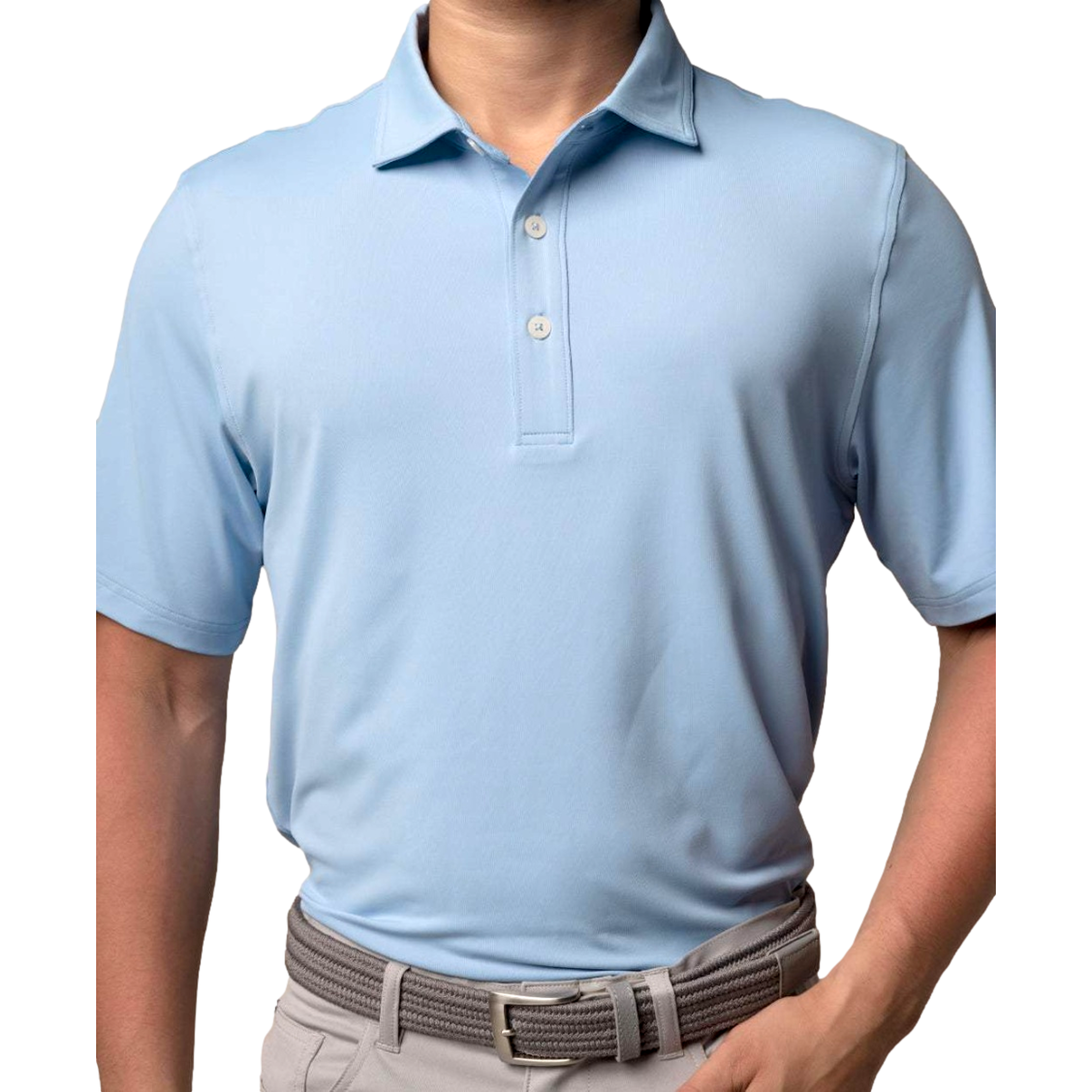Encinitas Men's Short Sleeve Golf Polo Shirt