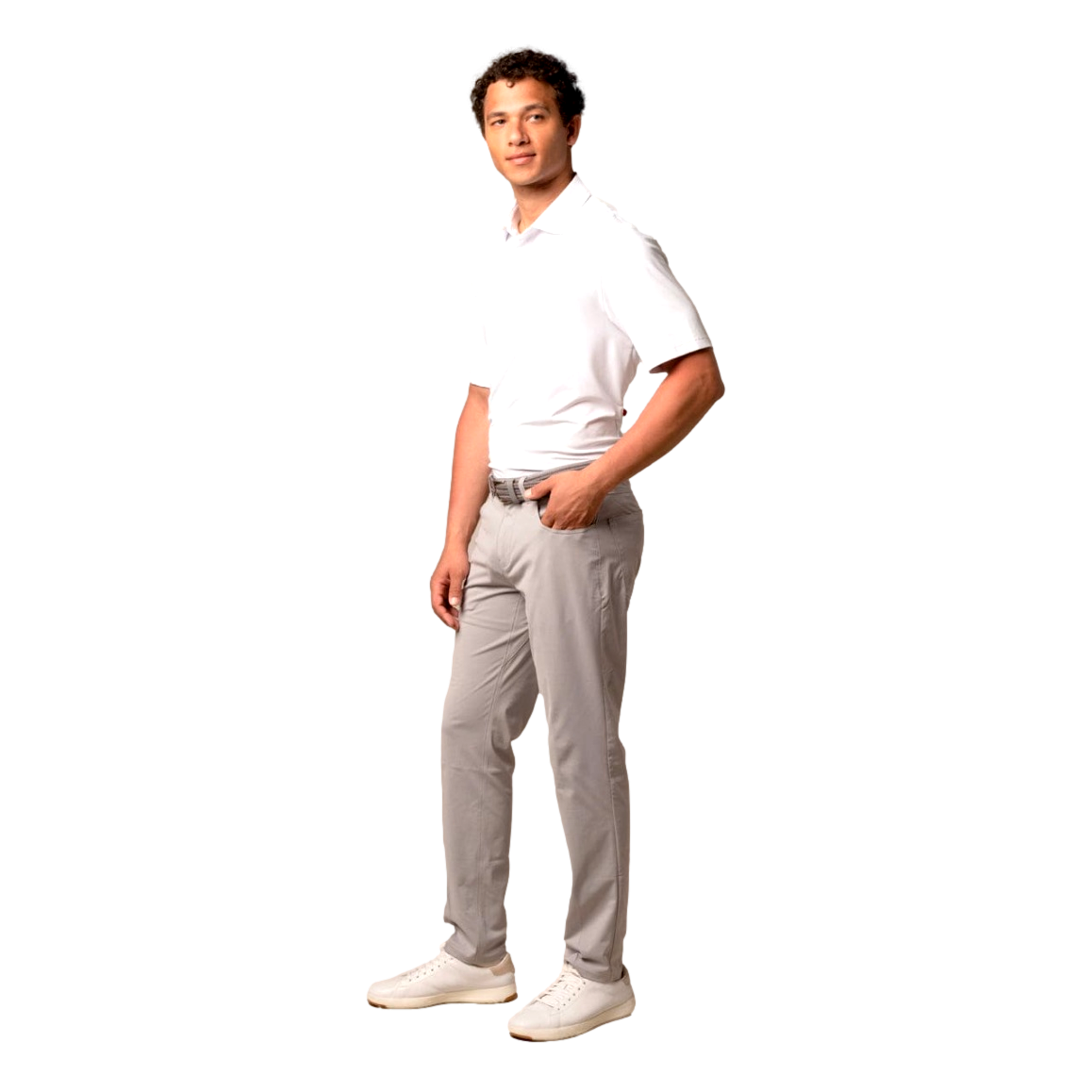 Encinitas Men's Short Sleeve Golf Polo Shirt