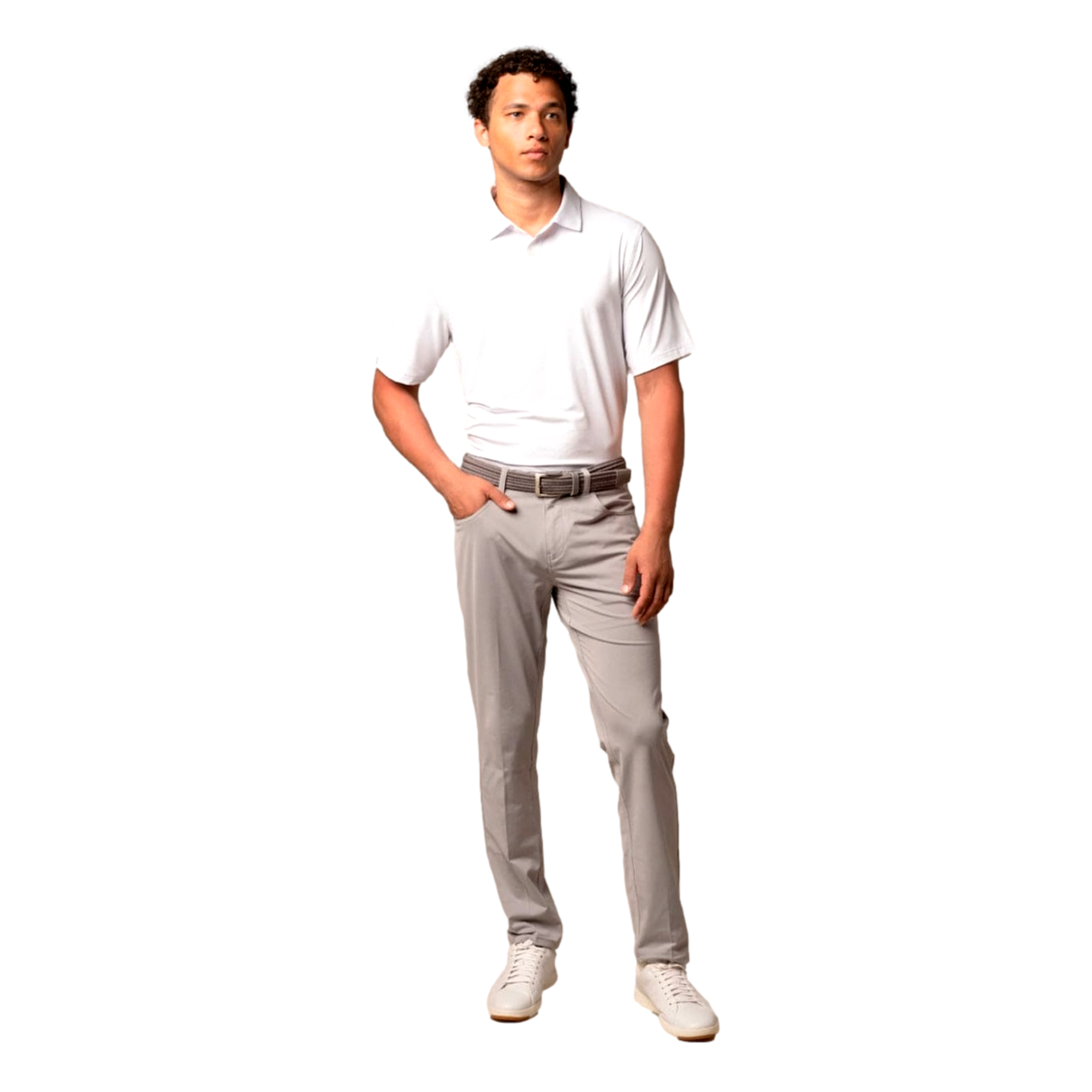 Encinitas Men's Short Sleeve Golf Polo Shirt