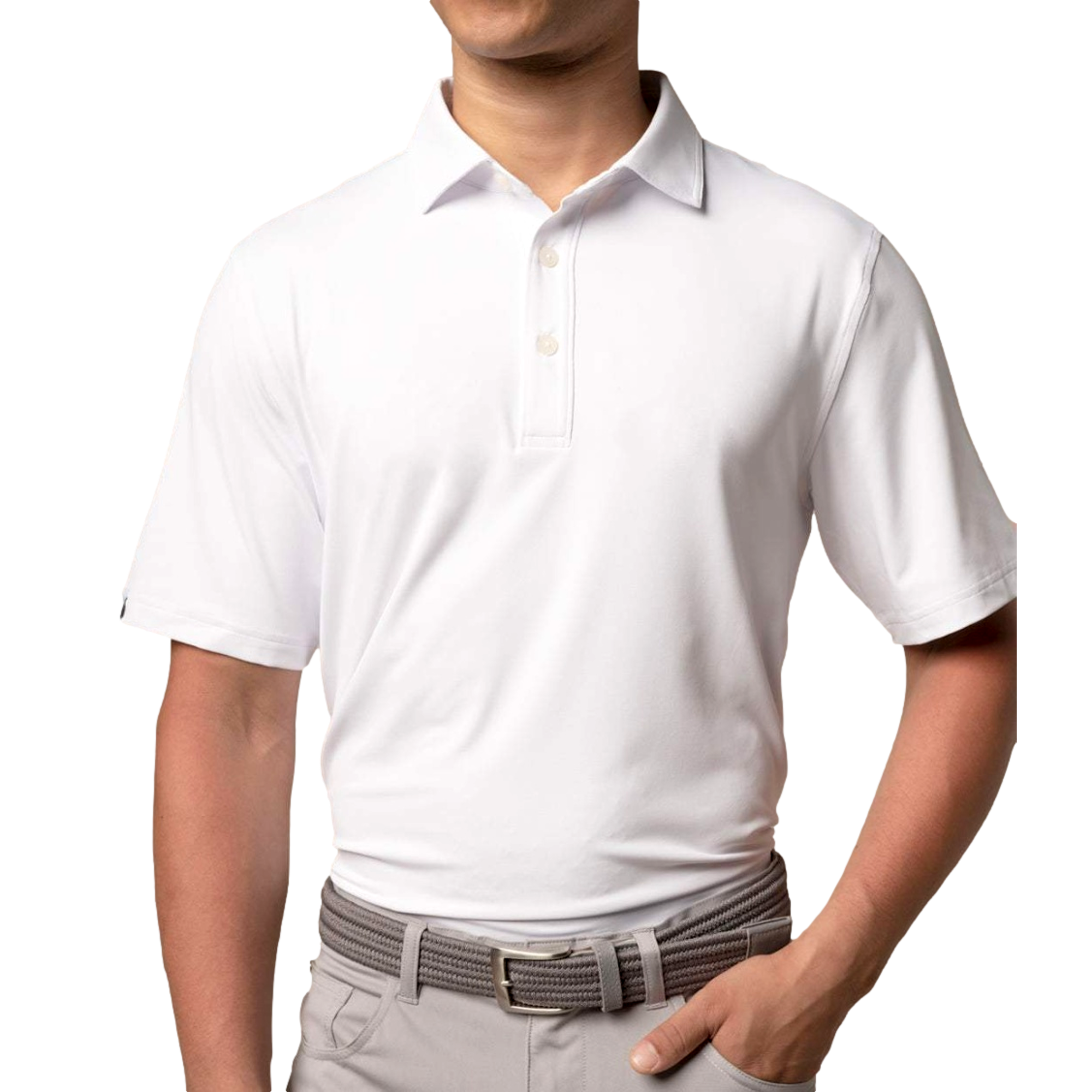 Encinitas Men's Short Sleeve Golf Polo Shirt
