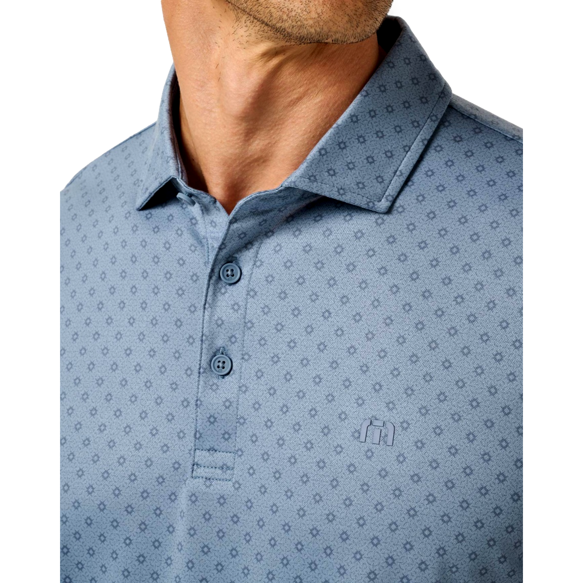 Final Drive Geo Sport Men's Golf Polo Shirt