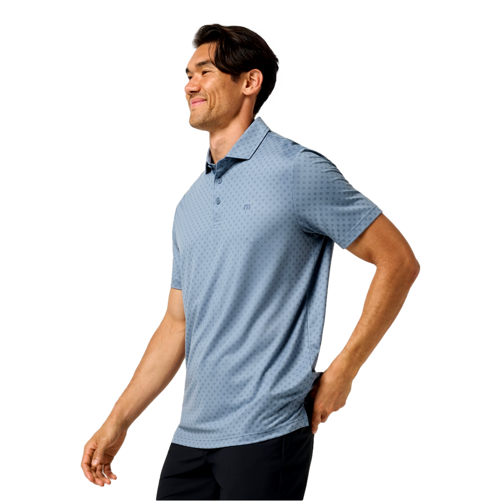 Final Drive Geo Sport Men's Golf Polo Shirt