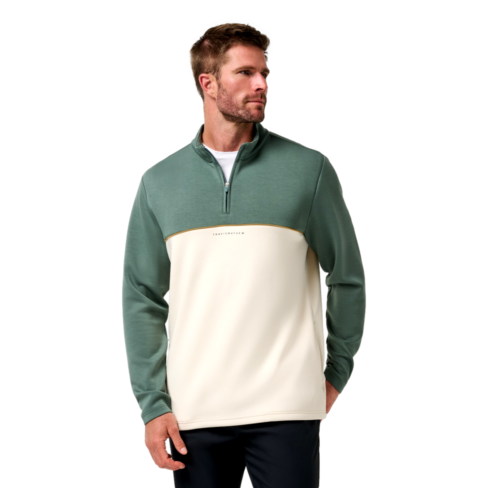 FiberCloud Color Block Men's Golf Quarter-Zip