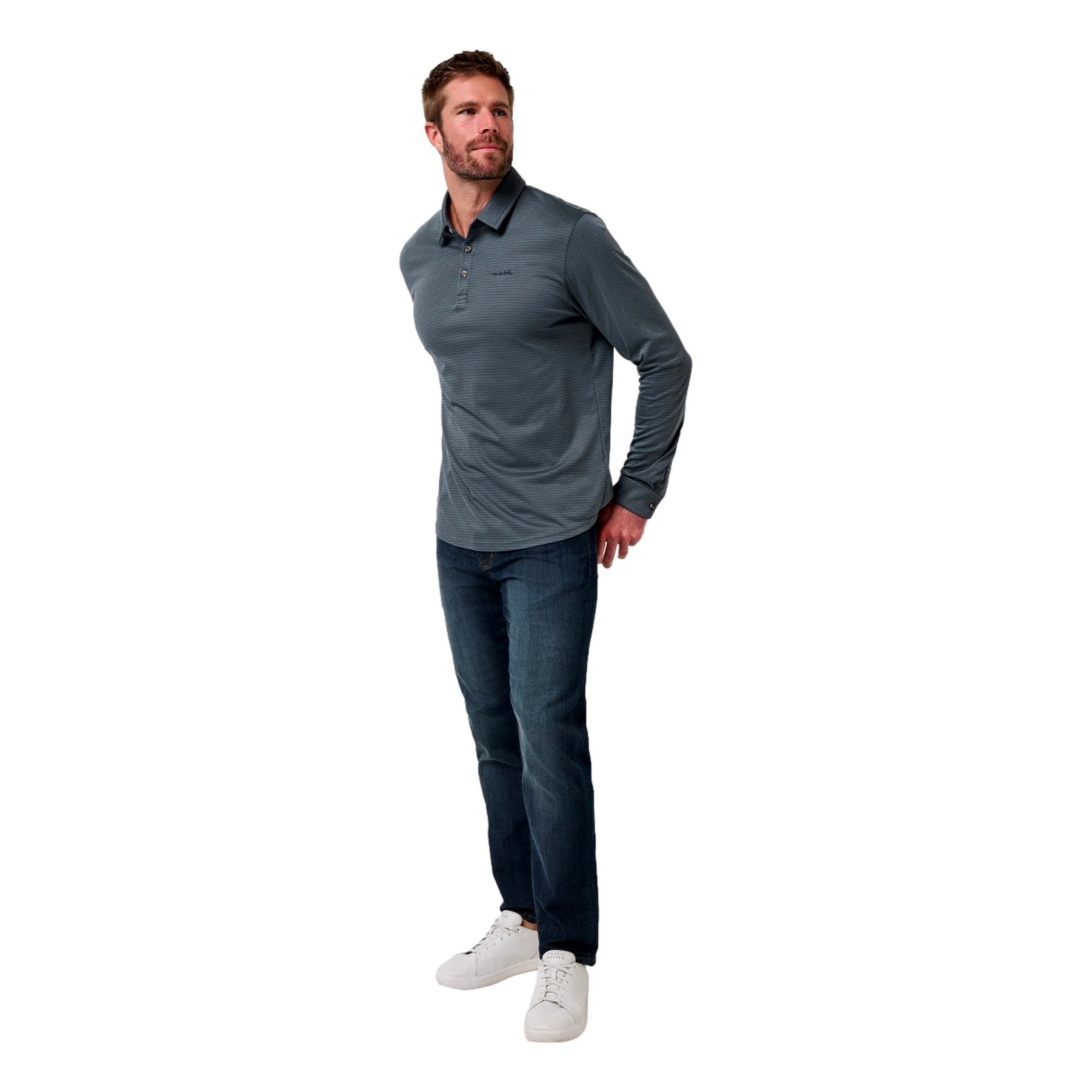 Zinna 2.0 Long Sleeve Men's Golf Polo Shirt