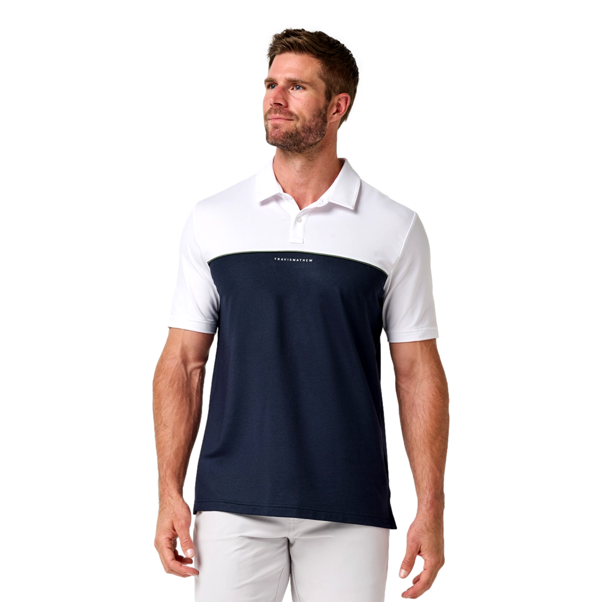 TM Color Block Feather Men's Golf Polo Shirt