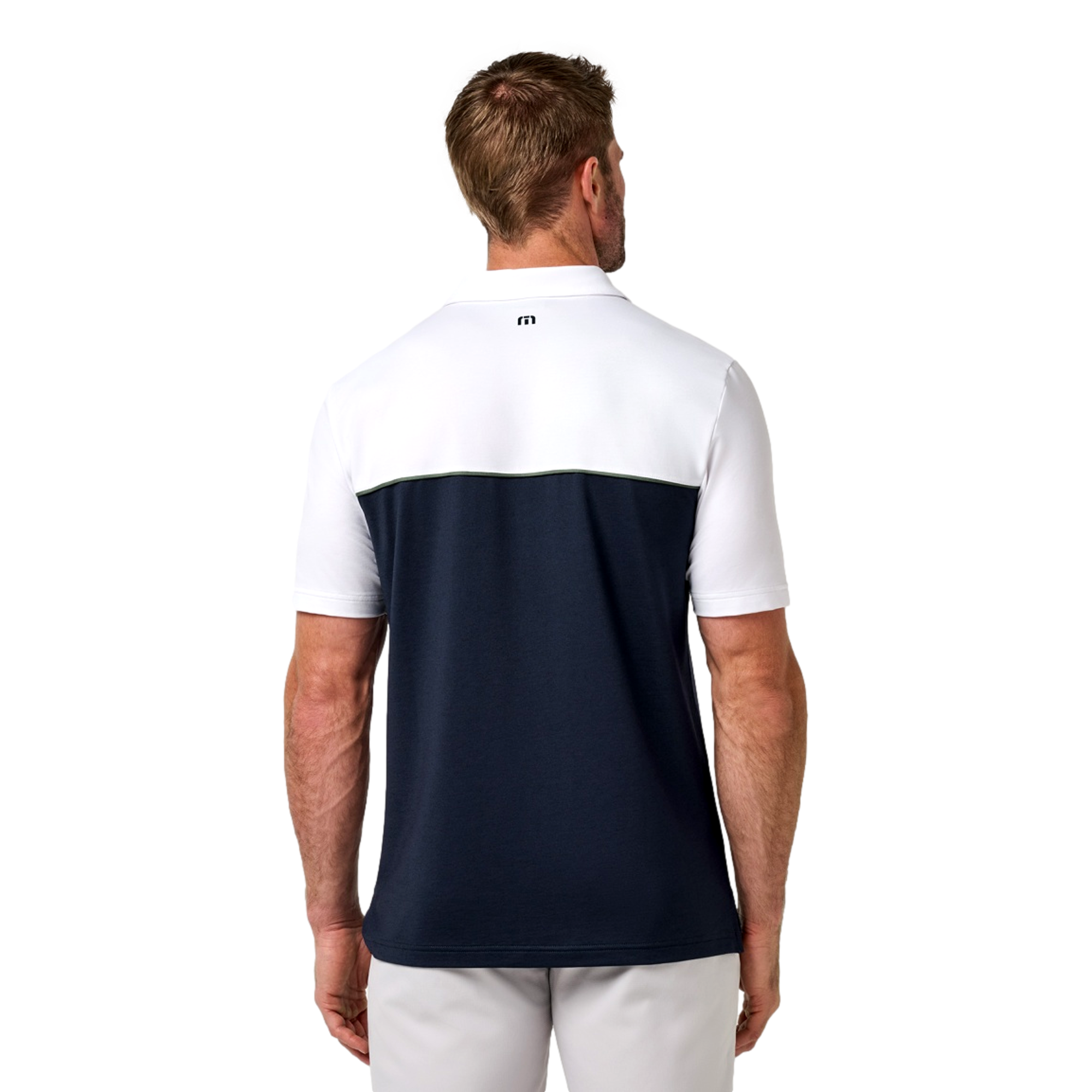 TM Color Block Feather Men's Golf Polo Shirt