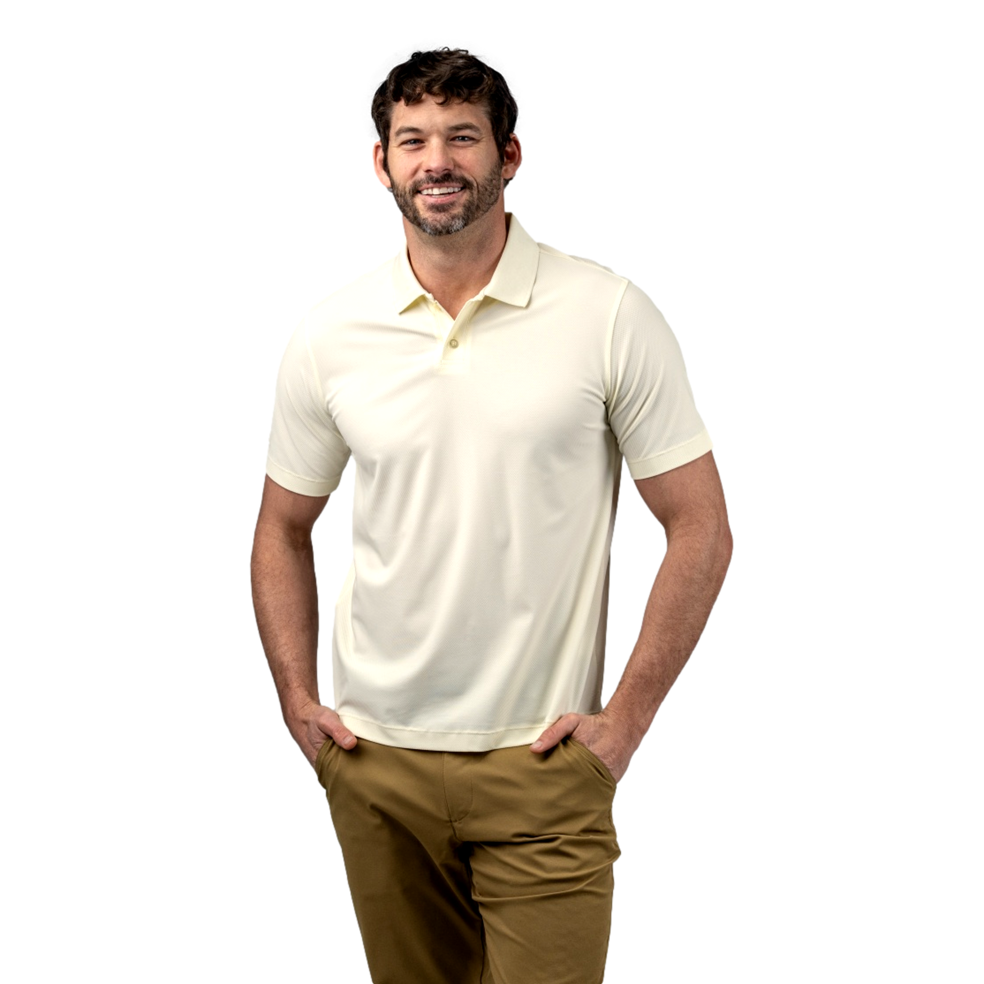 Bunker Sands Textured Men's Golf Polo Shirt