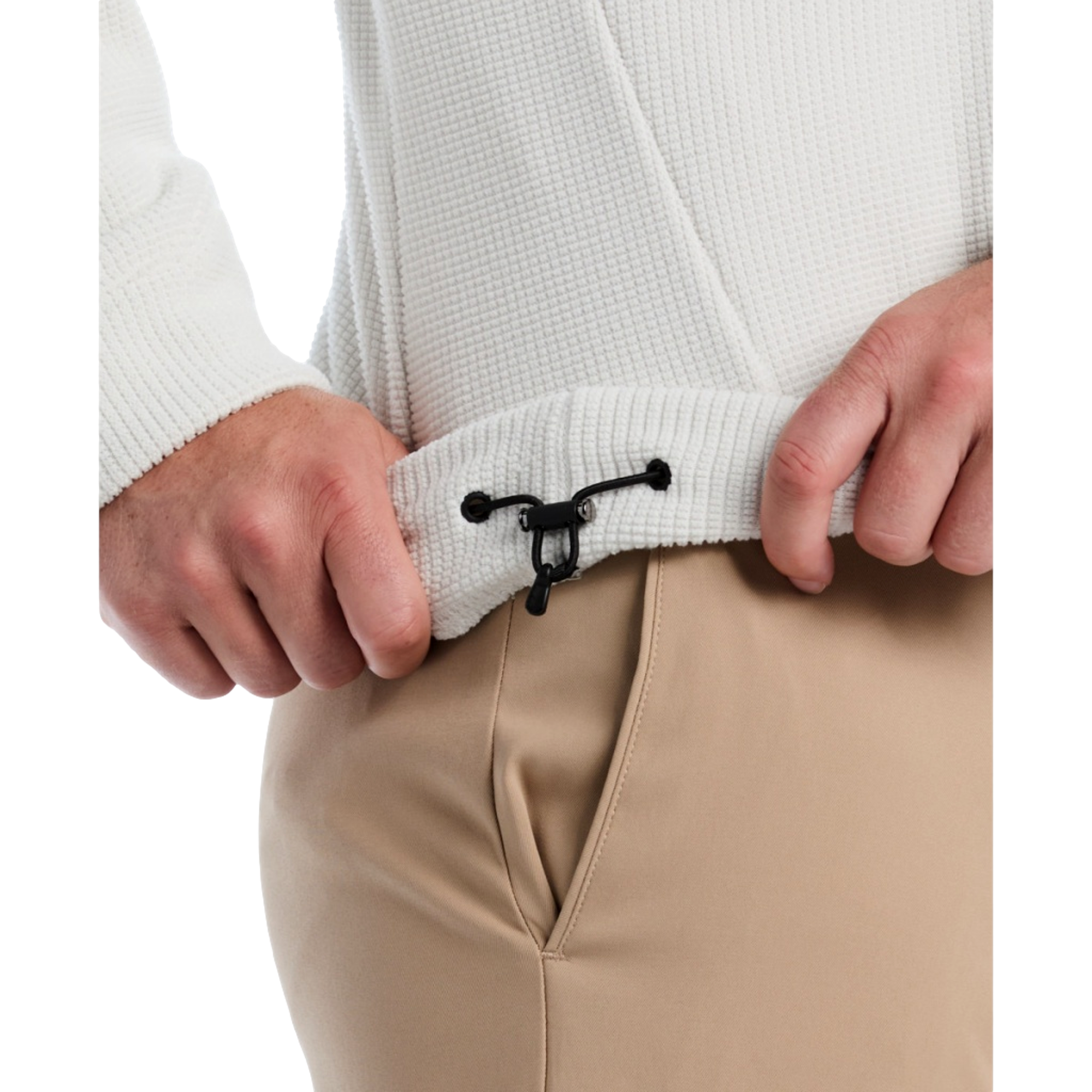 Textured Waffle Mid Layer Men's Golf Quarter Zip
