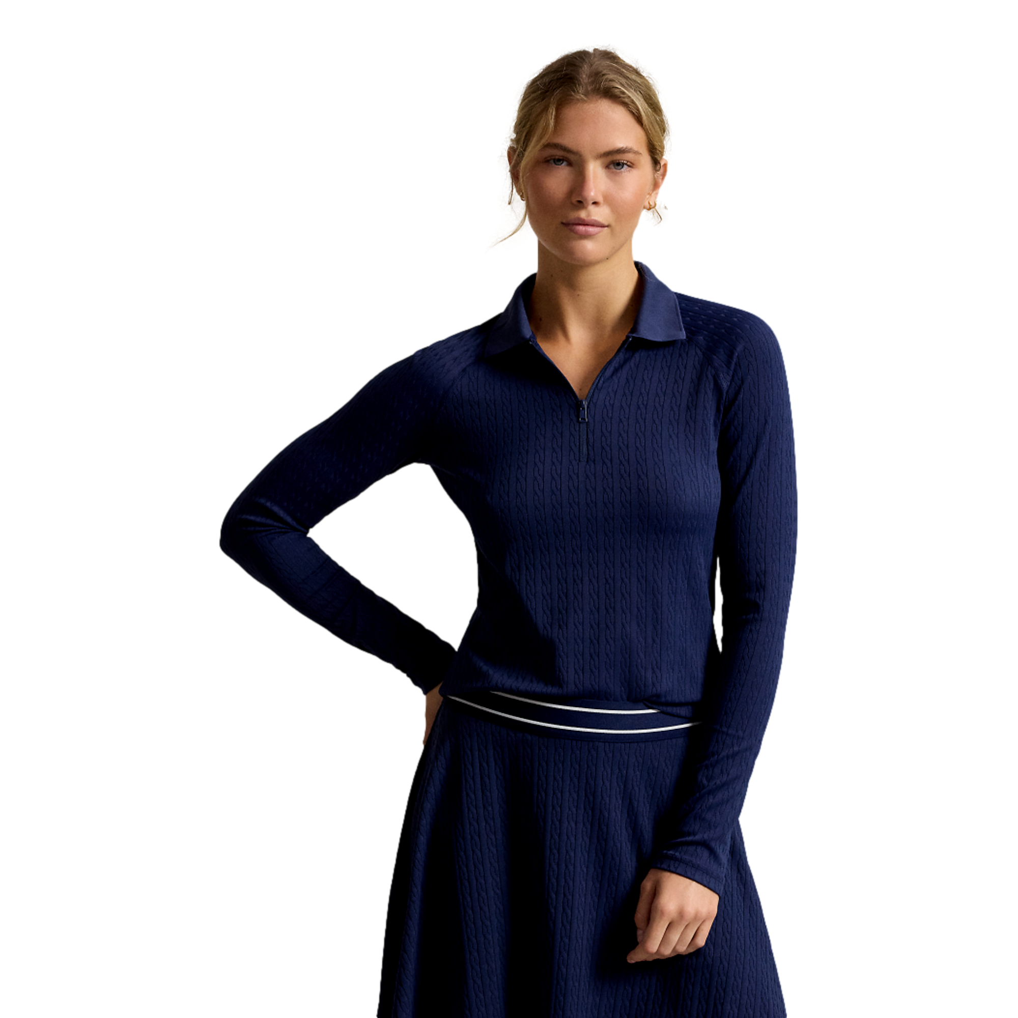 Cable Knit Women's Golf Quarter Zip