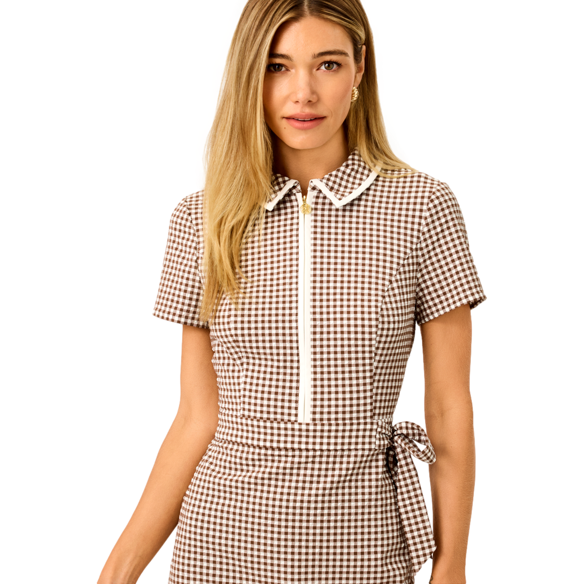 Kathy Women's Short Sleeve Tie Golf Dress