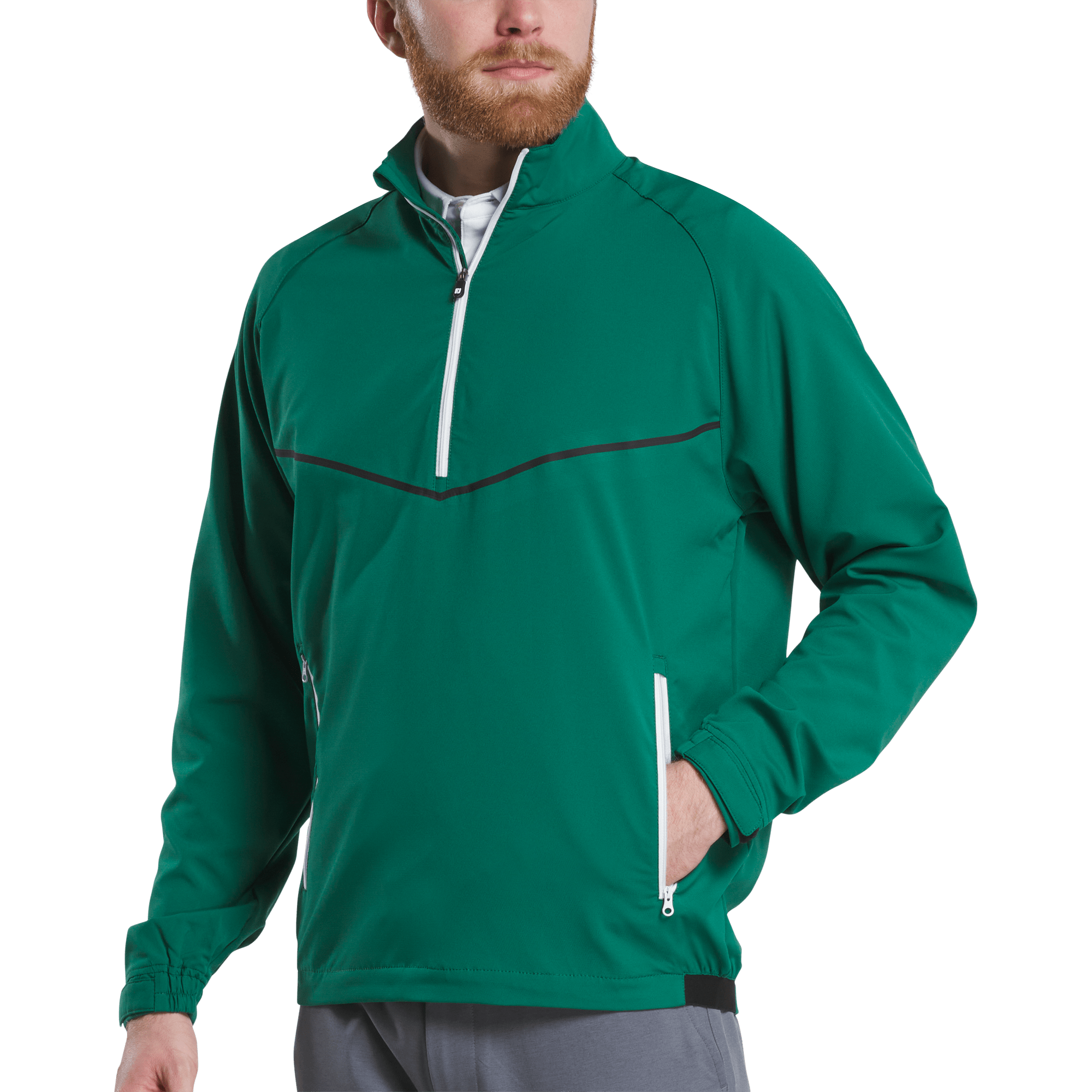 Zephyr Long Sleeve Men's Golf Quarter Zip Windshirt
