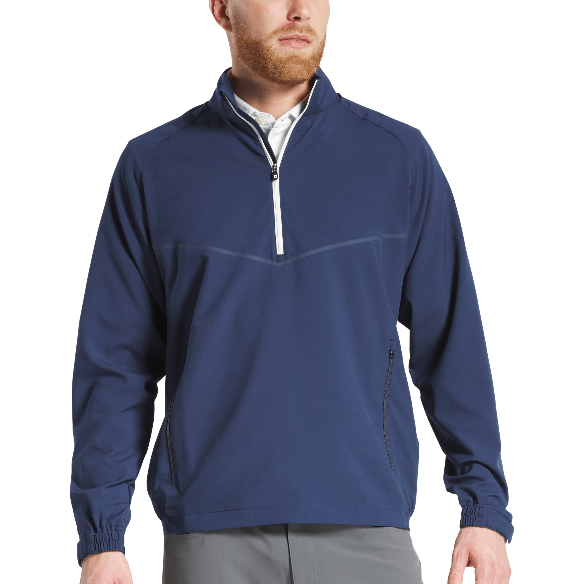 Zephyr Long Sleeve Men's Golf Quarter Zip Windshirt