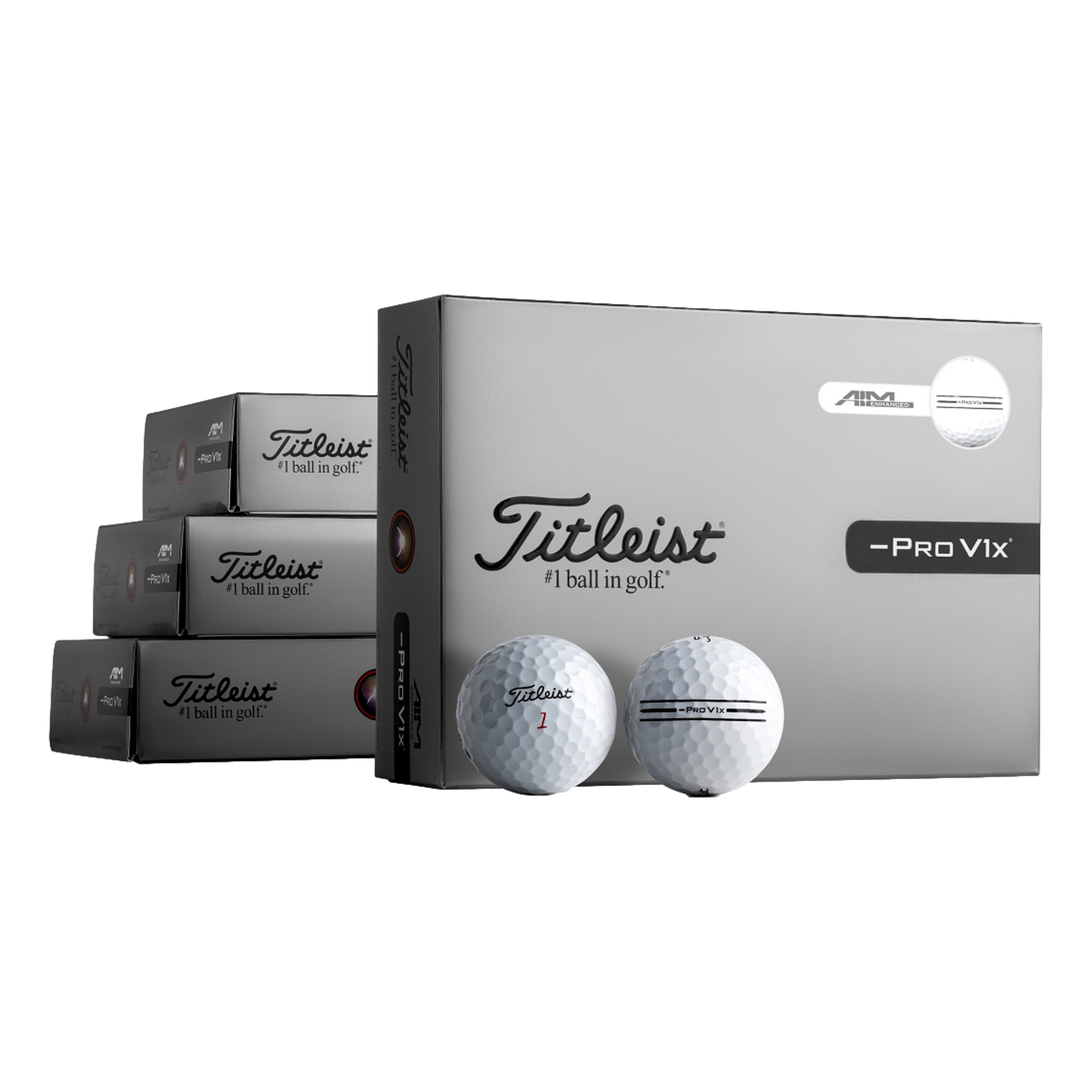 Pro V1x Left Dash 2026 Enhanced Alignment 4-Dozen Loyalty Rewarded Golf Balls - Standard Numbers