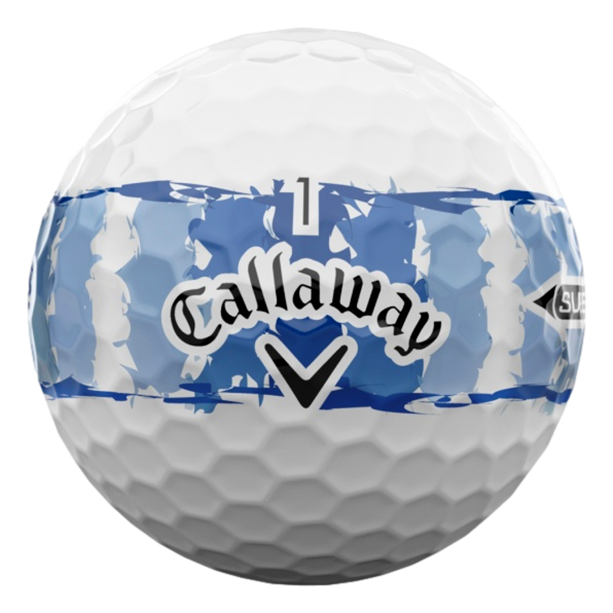 Supersoft Distressed Blue Stripe Golf Balls