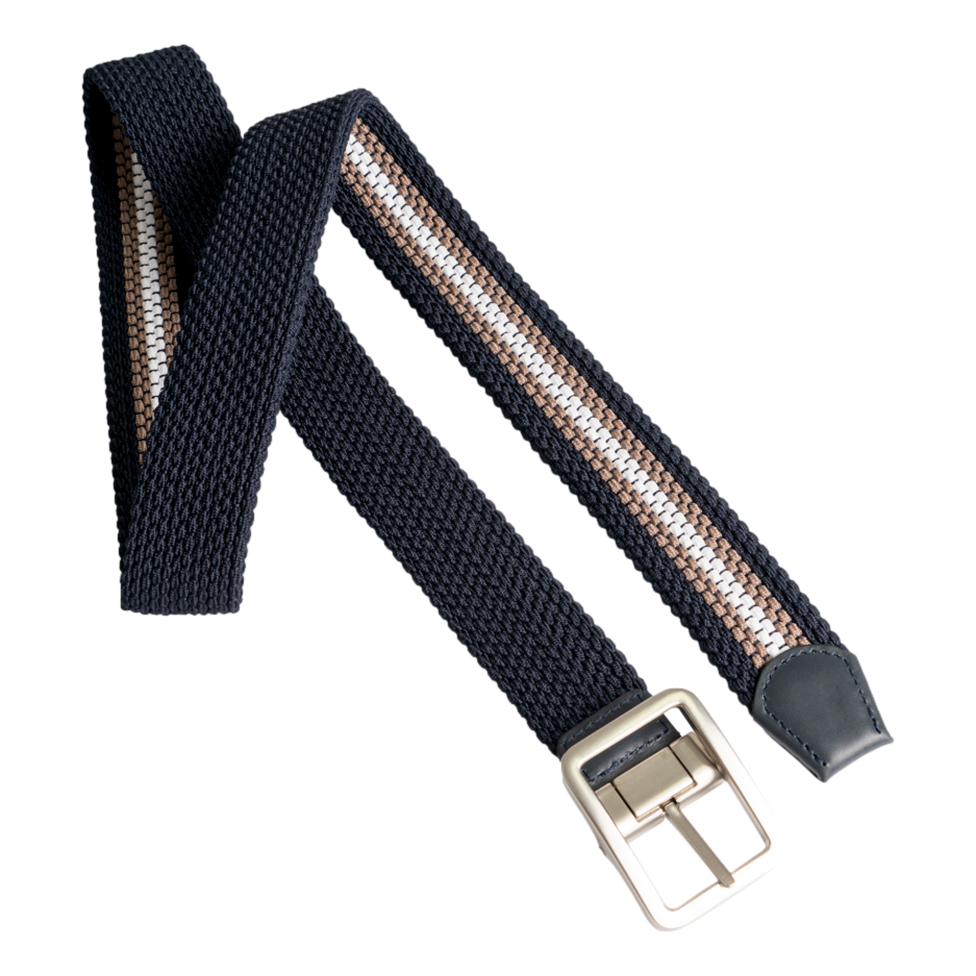 Blue Stripes Reversible Men's Golf Belt