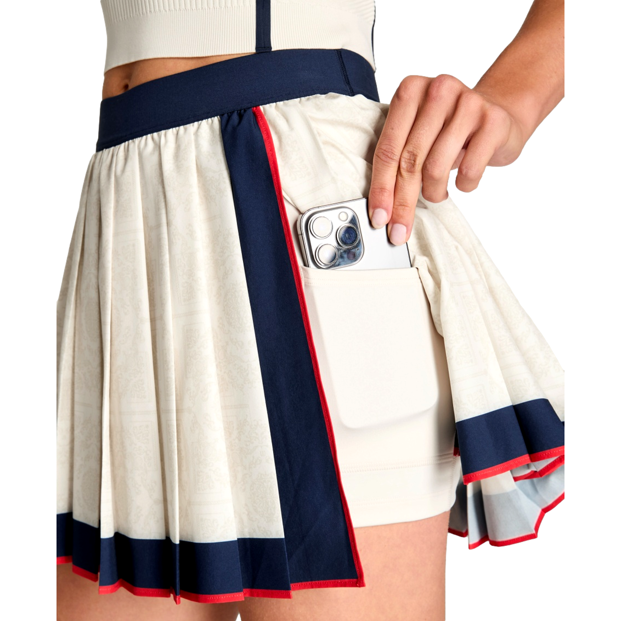 Split Pleat Women's Tennis Skirt